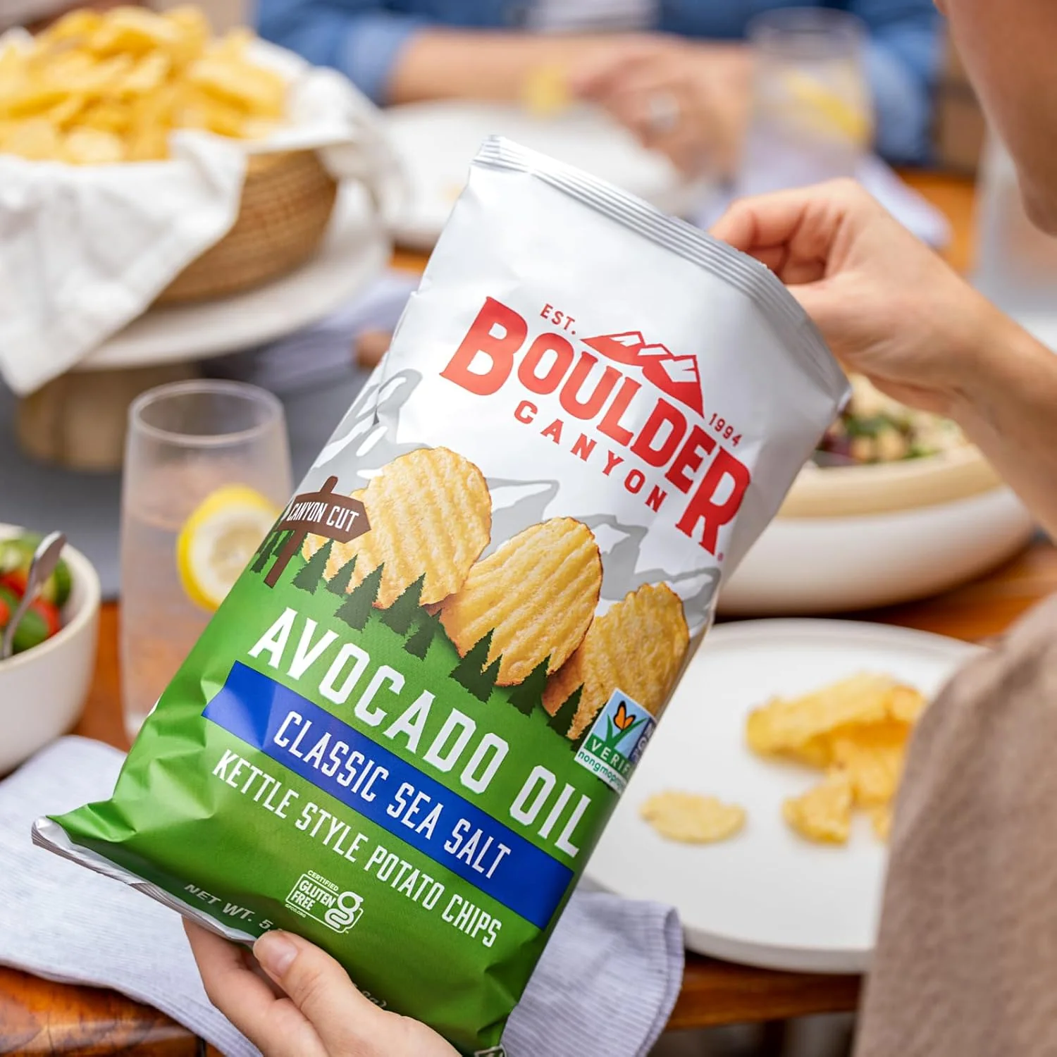 Boulder Canyon Kettle Potato Chips Canyon Cut Avocado Oil Sea Salt - Image 3