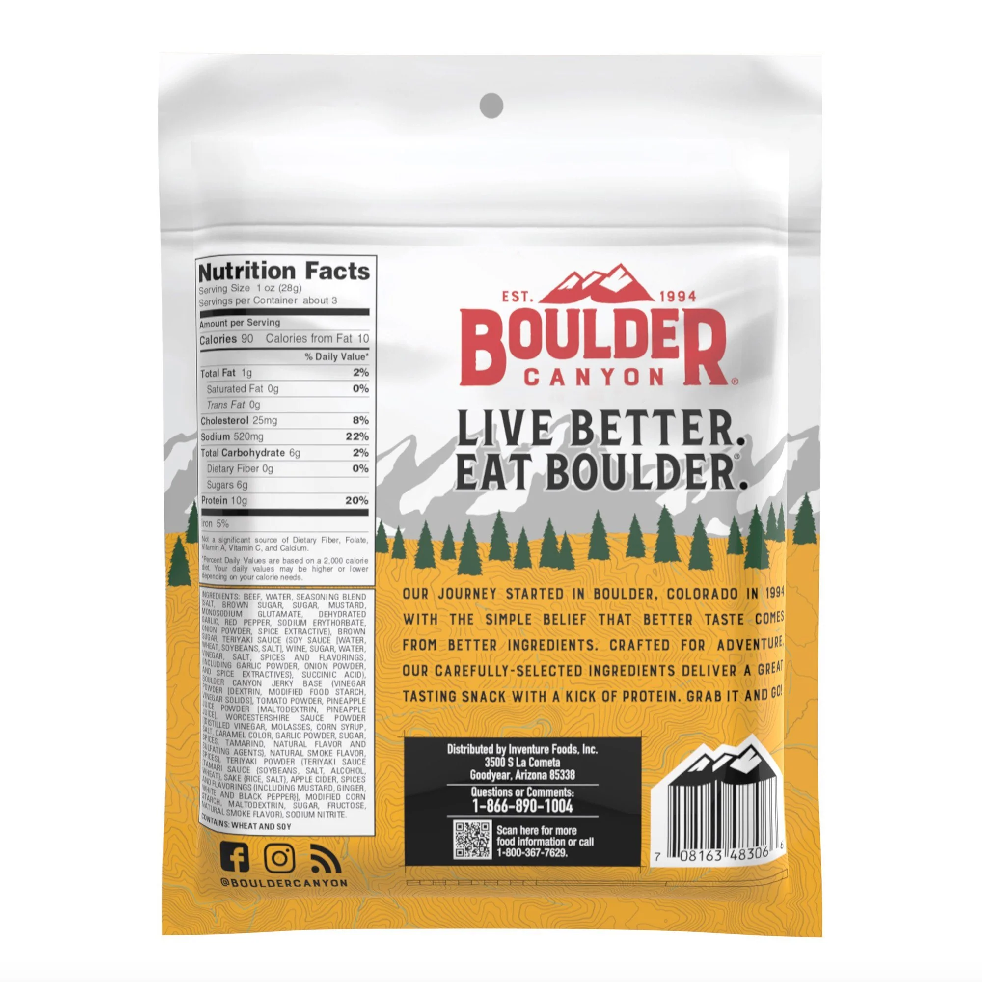 Boulder Canyon Beef Jerky Trailhead Teriyaki - Image 3