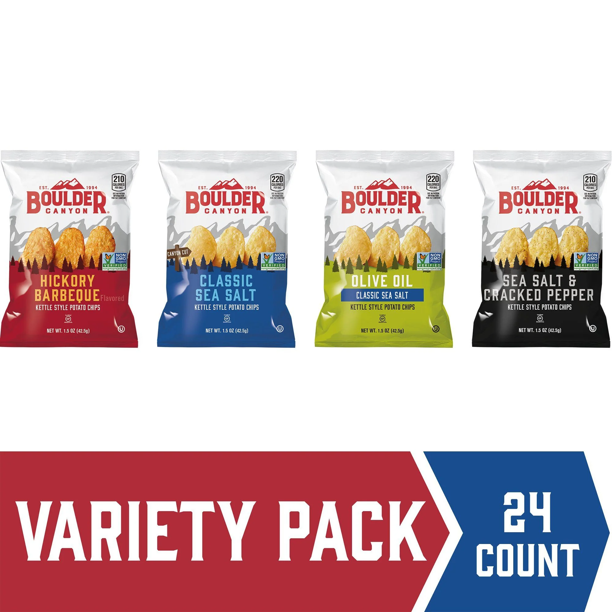 Boulder Canyon Kettle Potato Chips Variety Box 1.5 oz 24 count - Image 3