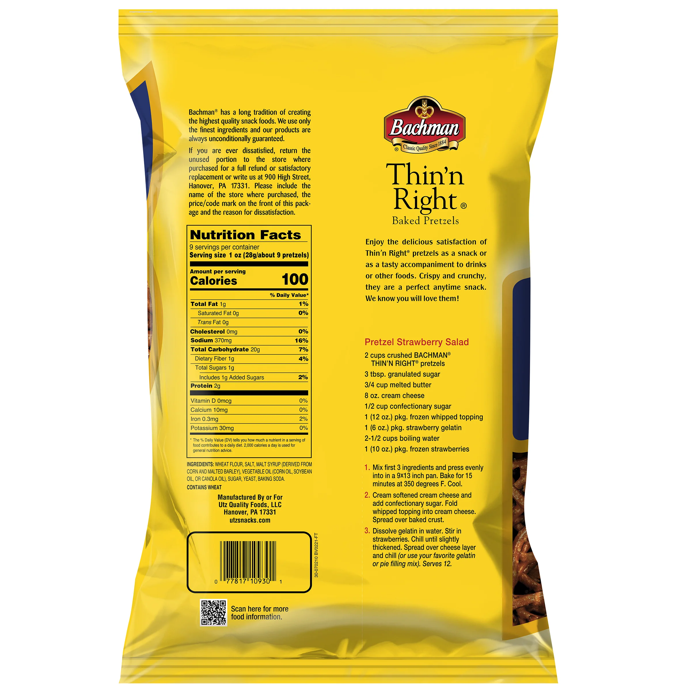 Bachman Thin 'N Right Pretzels 9 oz - Image 4