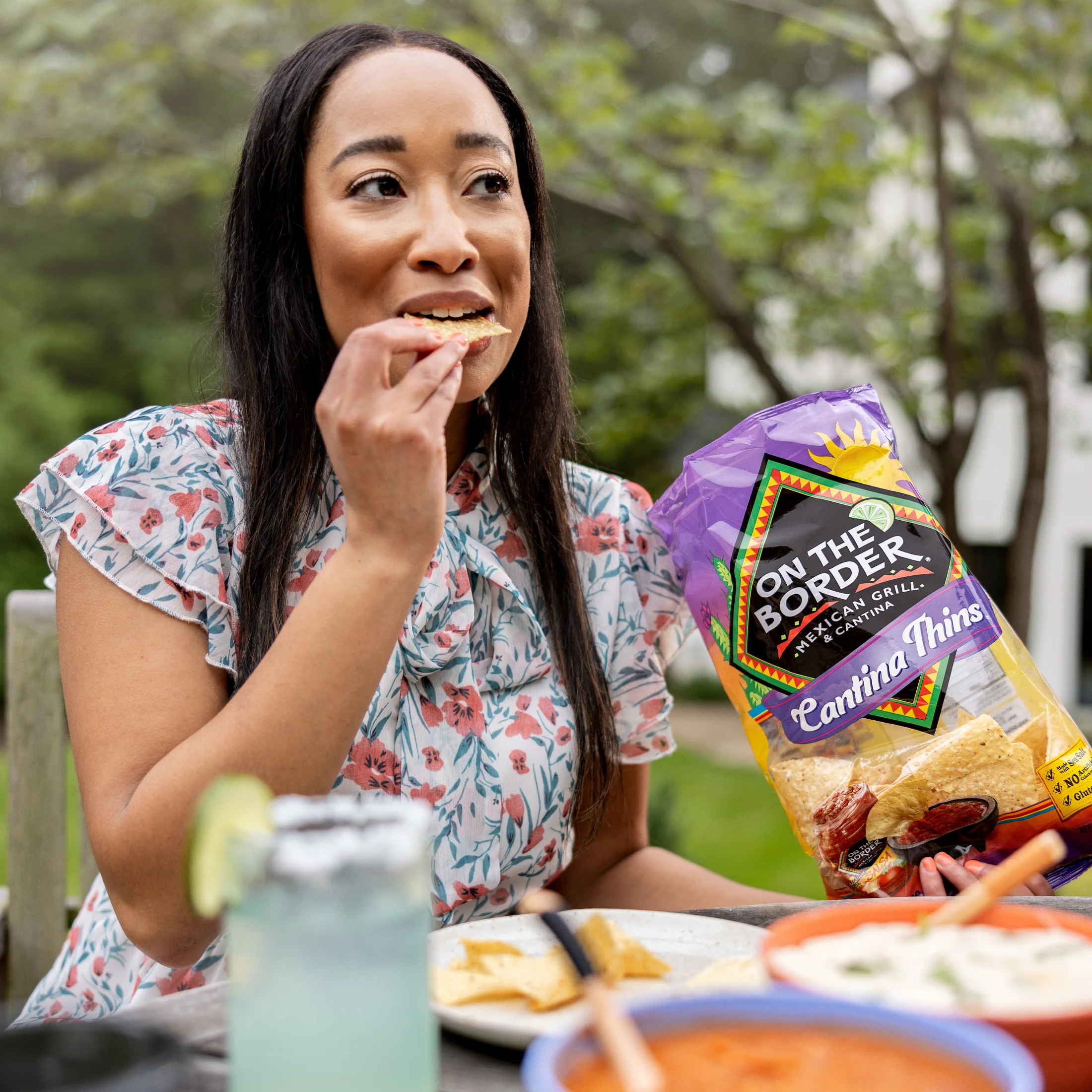 On The Border Tortilla Chips Cantina Thins 9.125 oz - Image 4