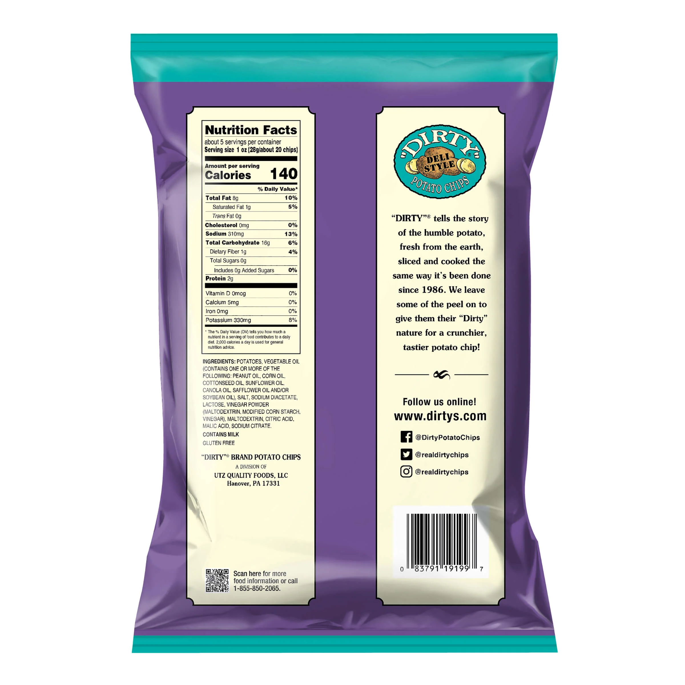 Dirty Kettle Style Potato Chips Salt & Vinegar - Image 8