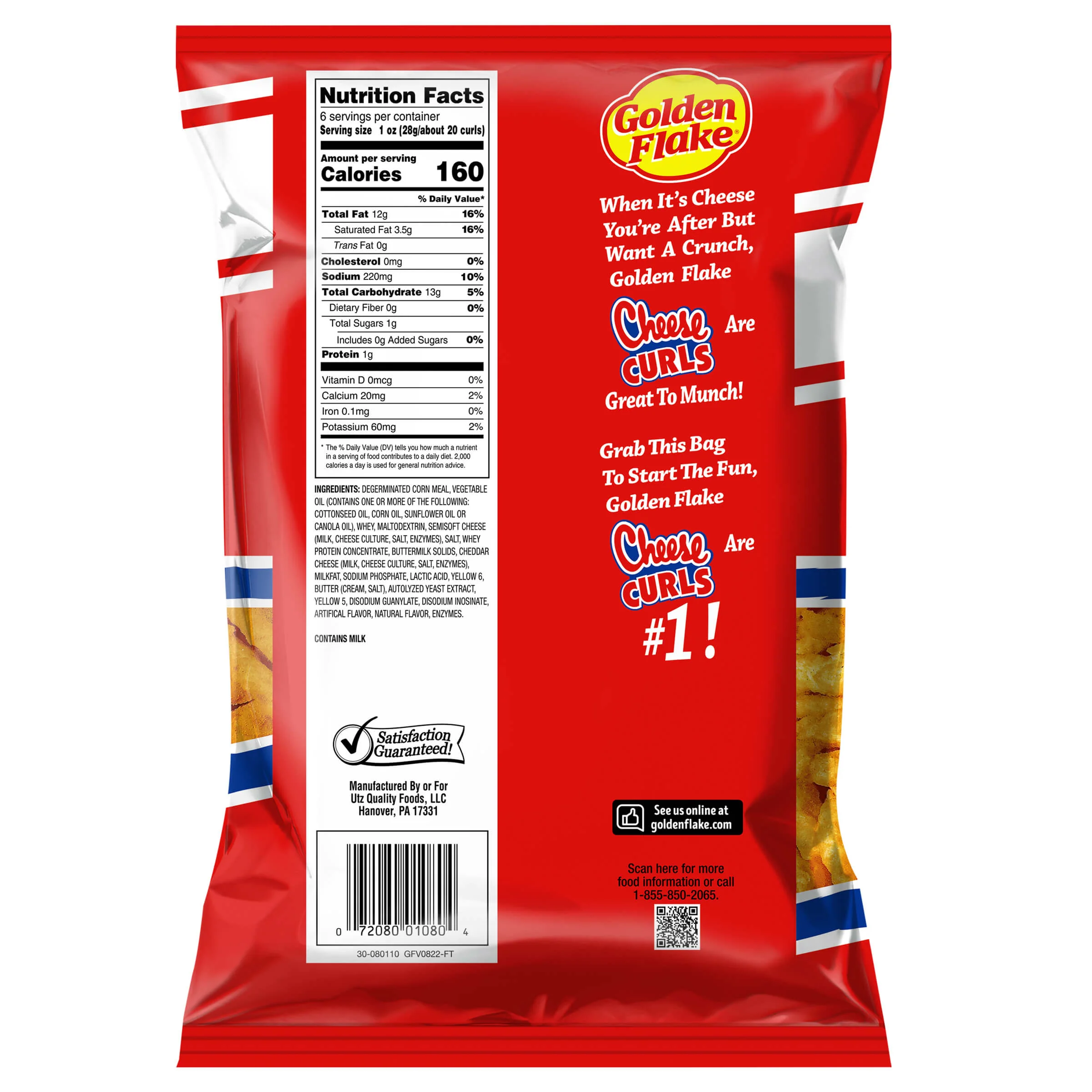 Golden Flake Cheese Curls 6 oz. - Image 3