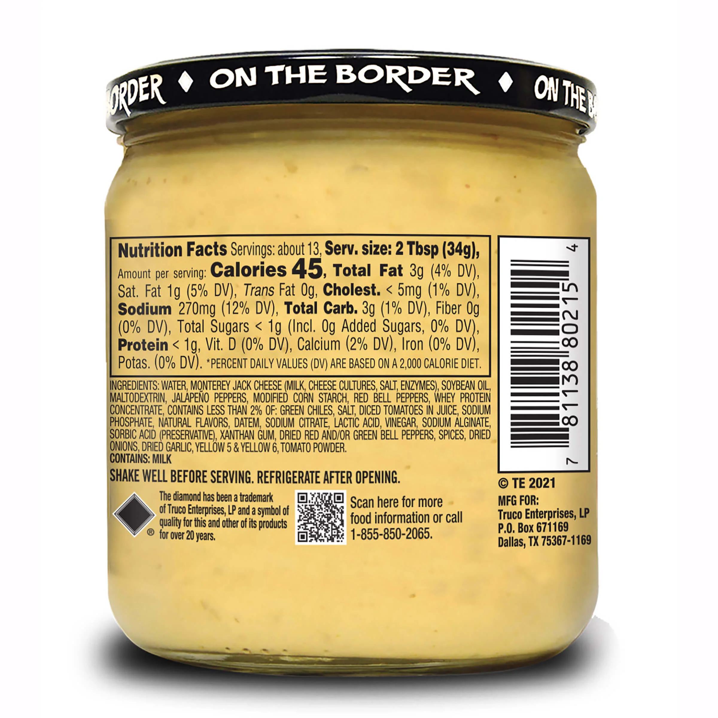On The Border Salsa Con Queso 15.50 oz. - Image 2