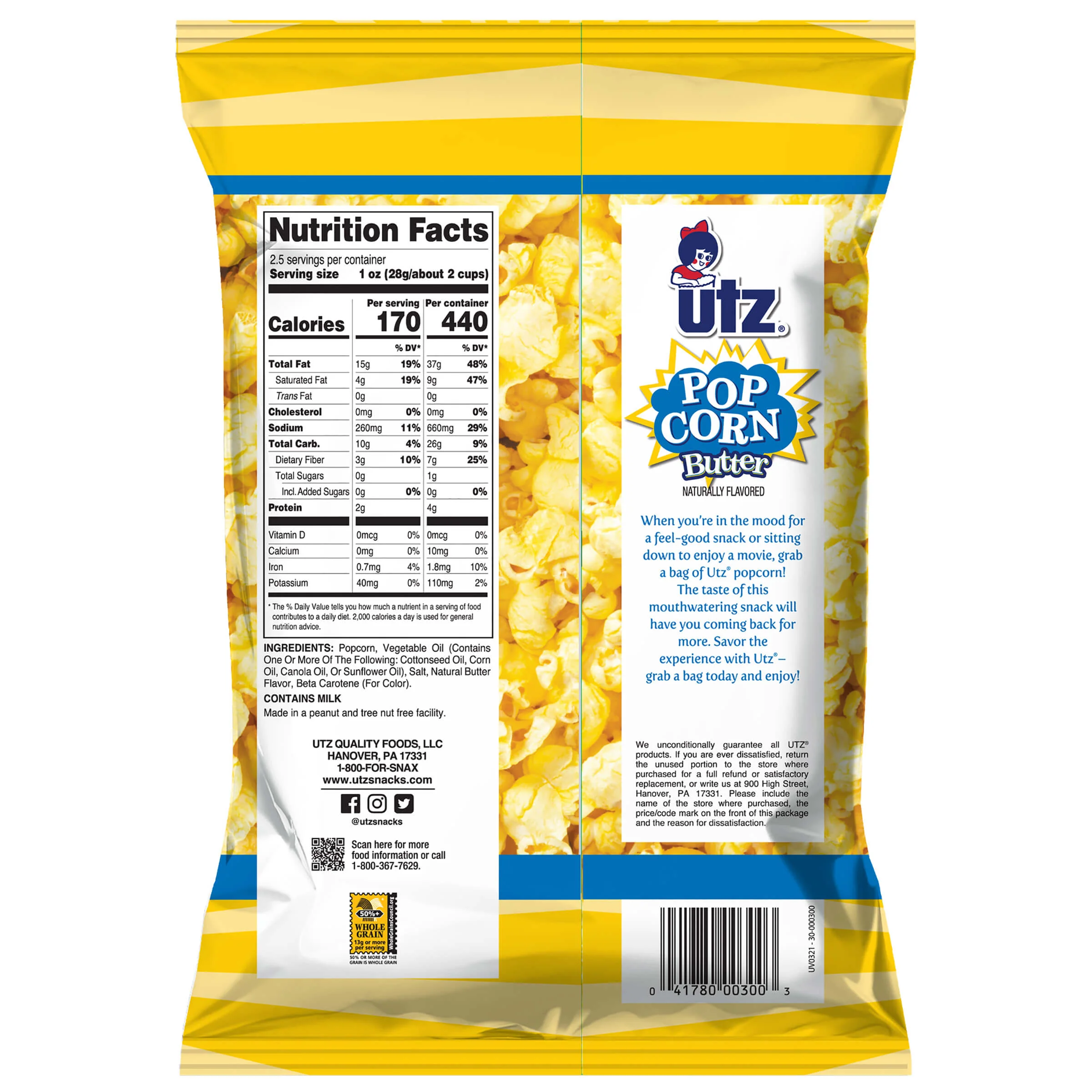 Utz Popcorn Butter 2.5 oz - Image 3