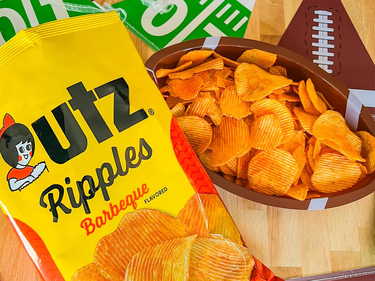 Utz Potato Chips Ripples Barbeque 2.75 oz. - Image 2