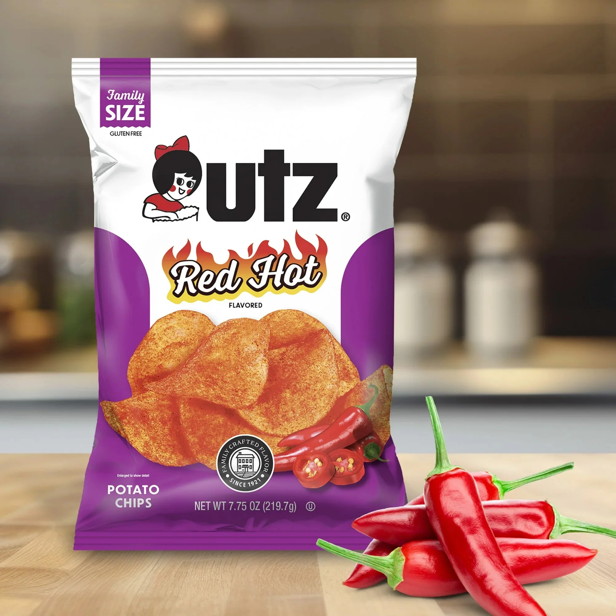 Utz Red Hot Potato Chips - Image 4