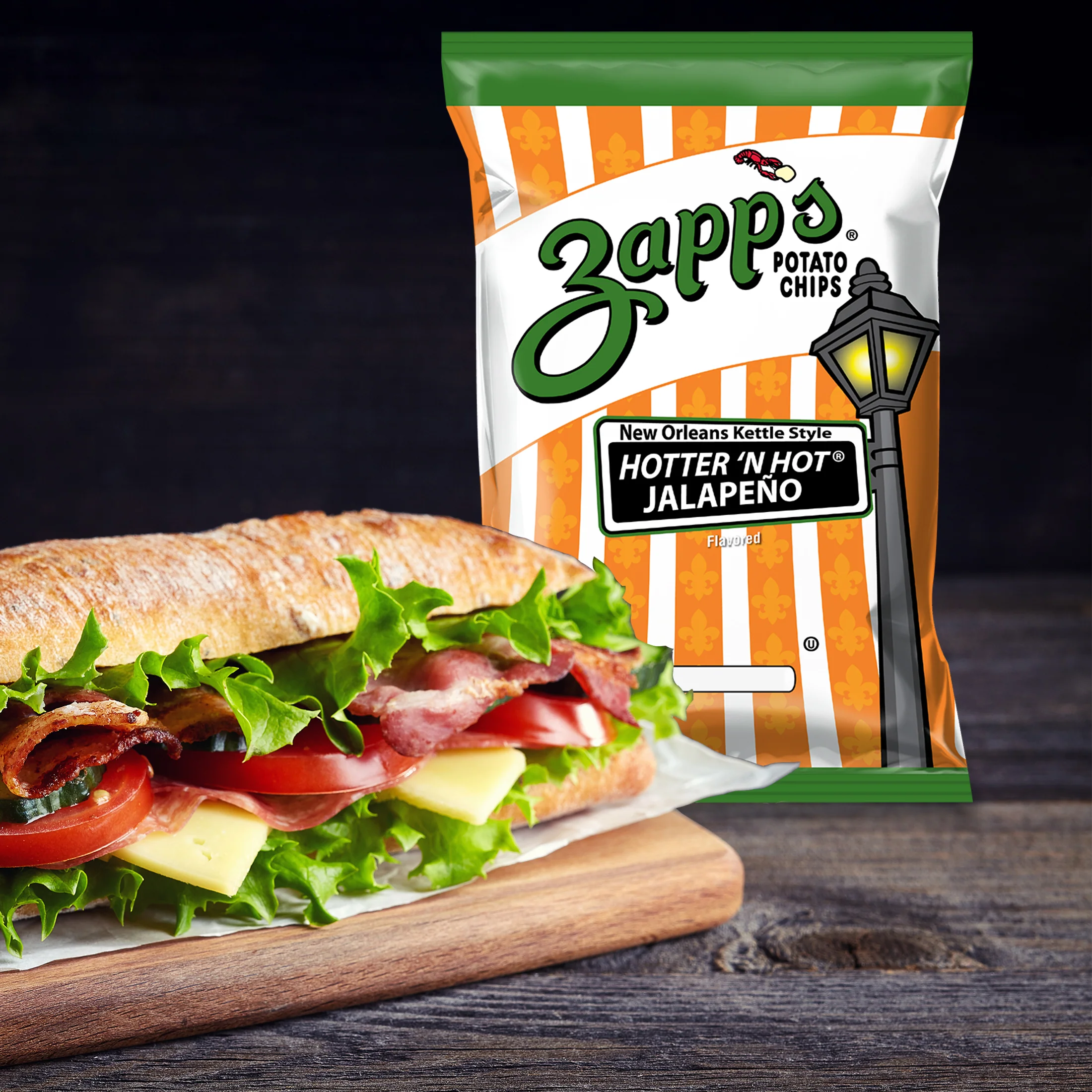 Zapp's Kettle Potato Chips Jalapeno 2 oz. - Image 3
