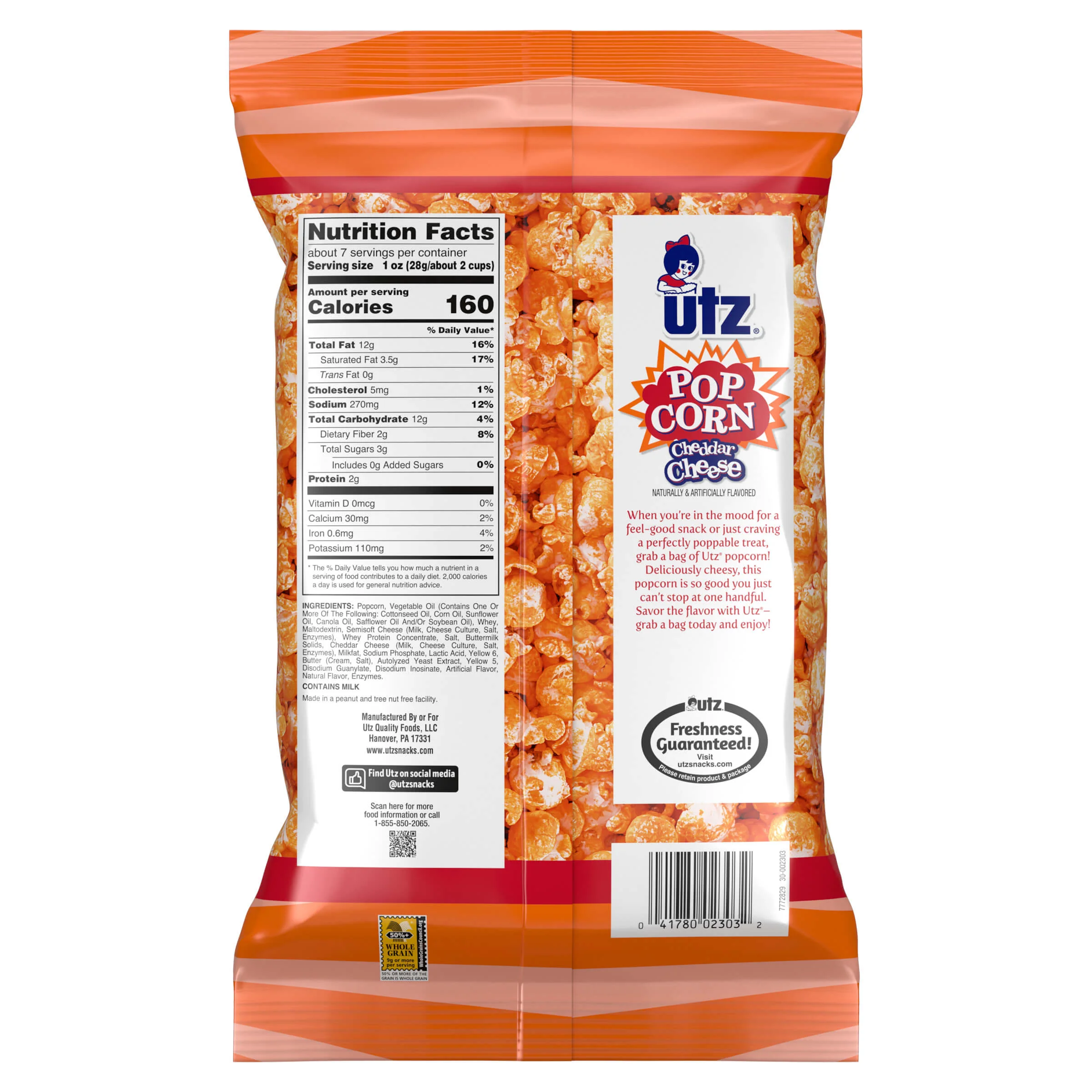 Utz Popcorn Cheddar Cheese - Image 5