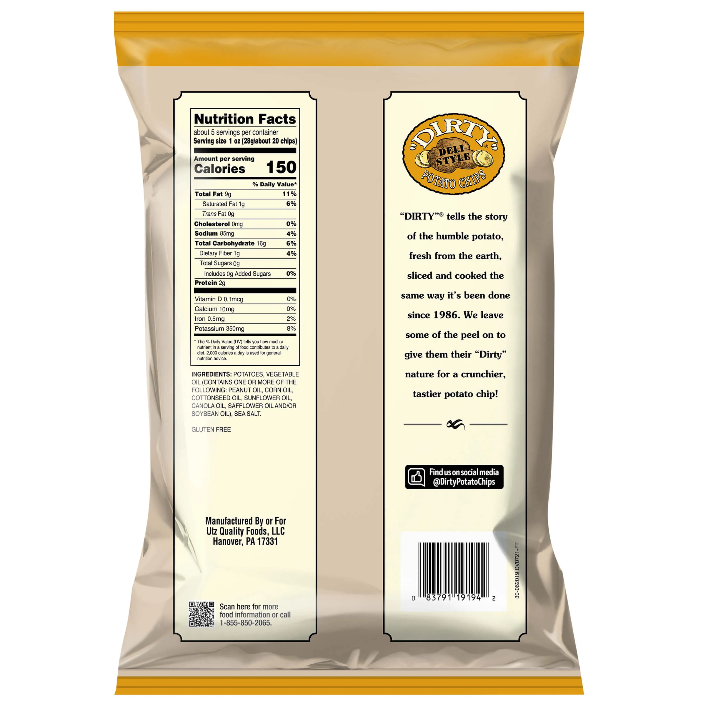 Dirty Kettle Style Potato Chips Sea Salted - Image 7