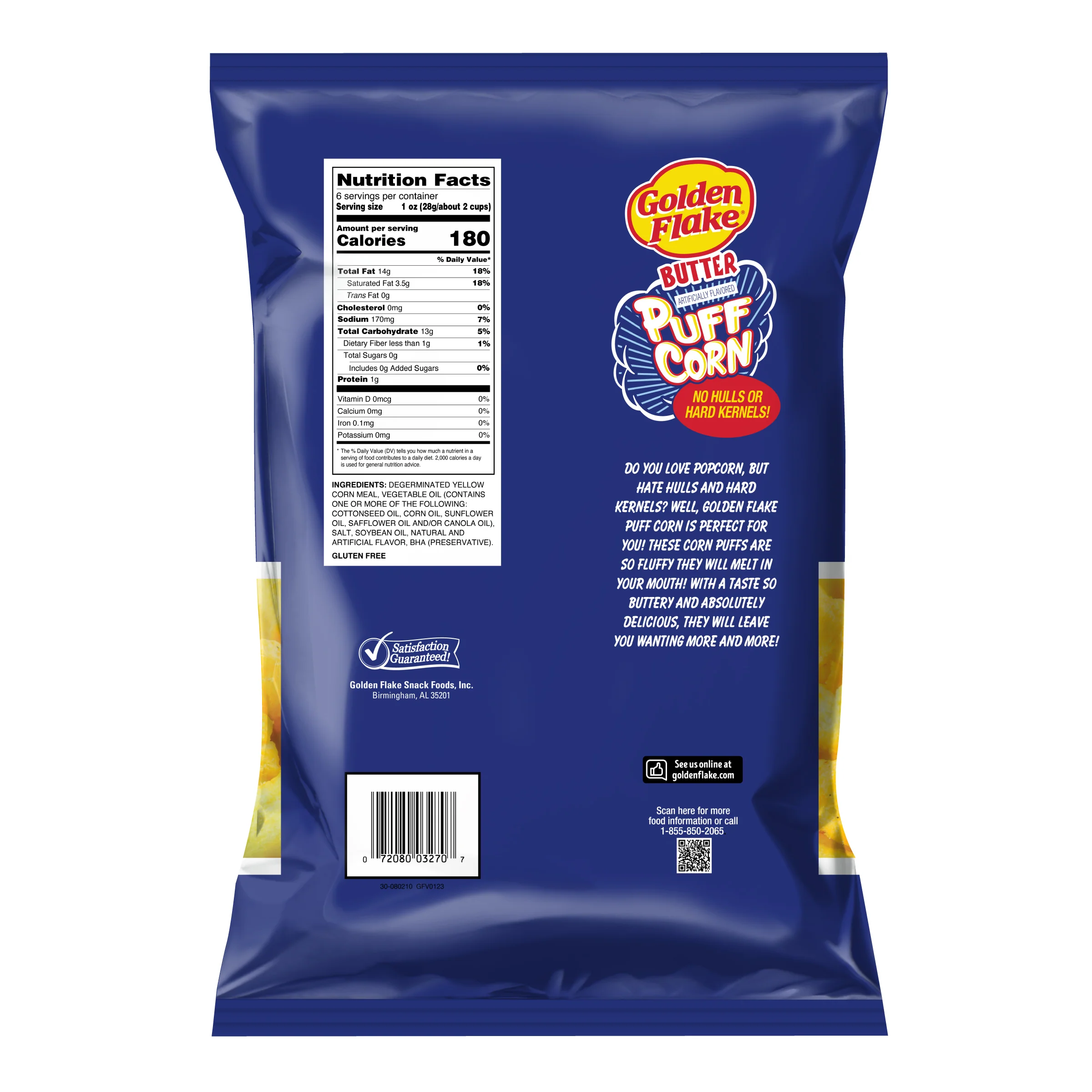 Golden Flake Butter Puff Corn – No Hulls, No Kernels, Just Buttery Crunch - Image 3