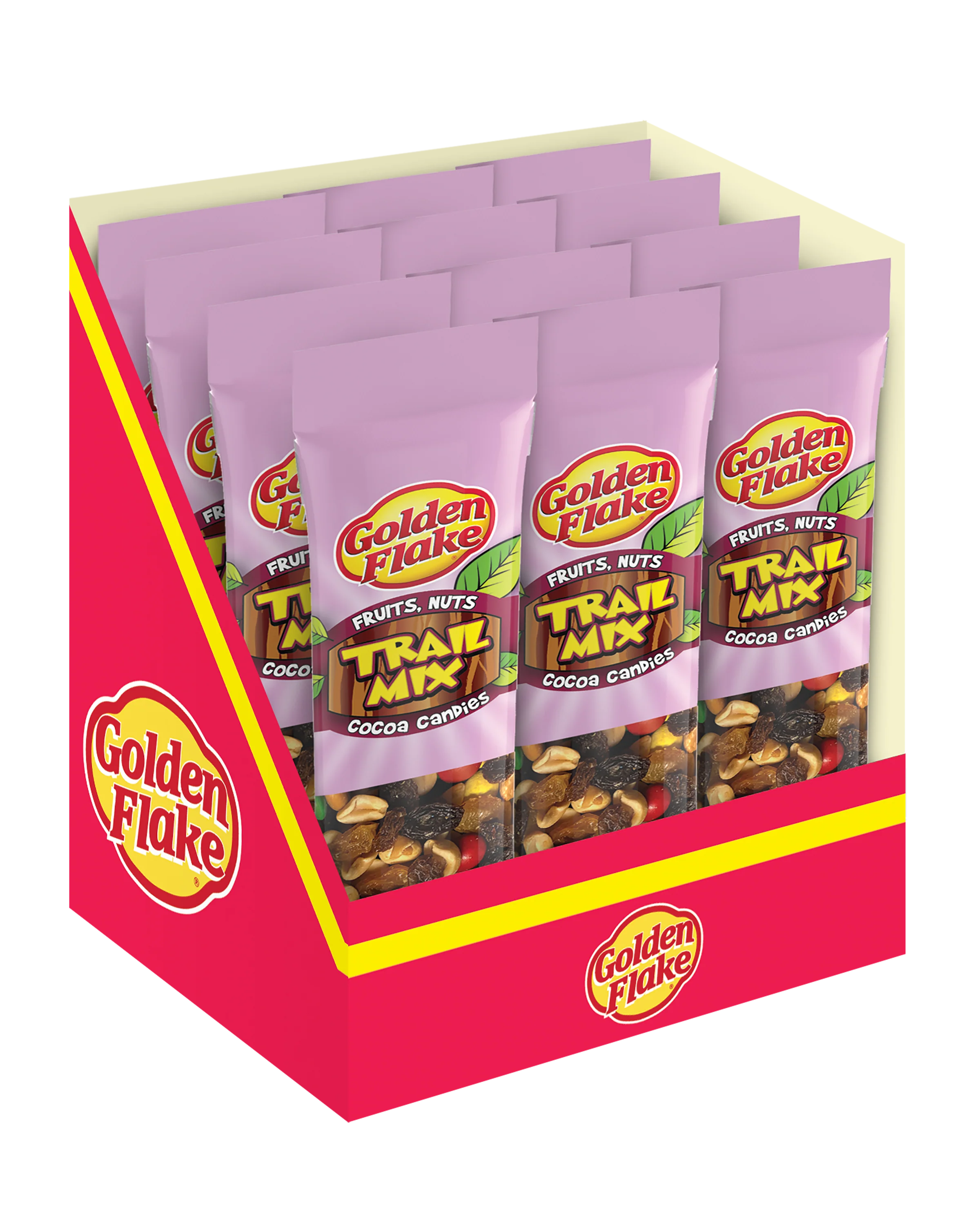 Golden Flake Fruits, Nuts & Cocoa Candies Trail Mix (2.25oz Bags) - Image 2