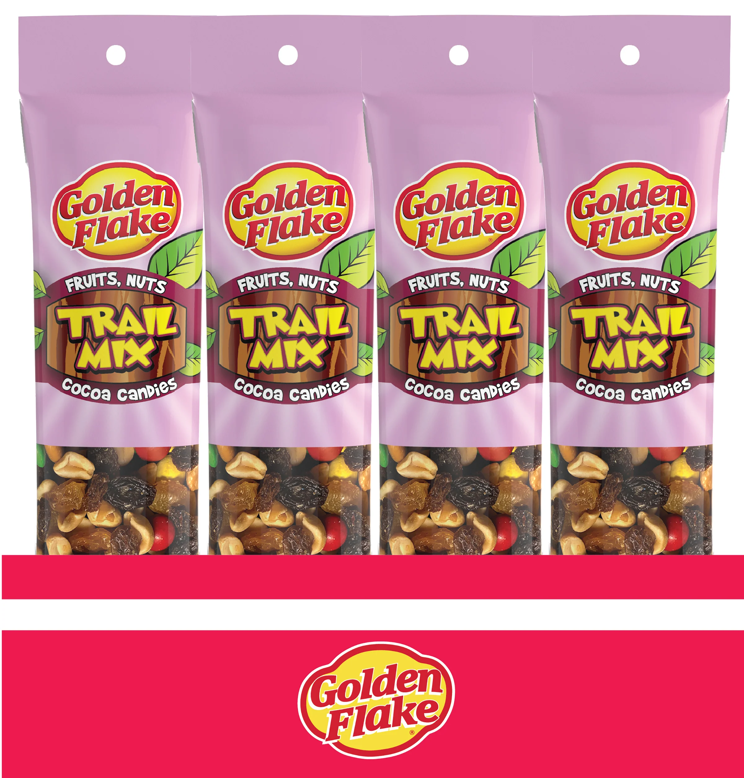 Golden Flake Fruits, Nuts & Cocoa Candies Trail Mix (2.25oz Bags) - Image 3