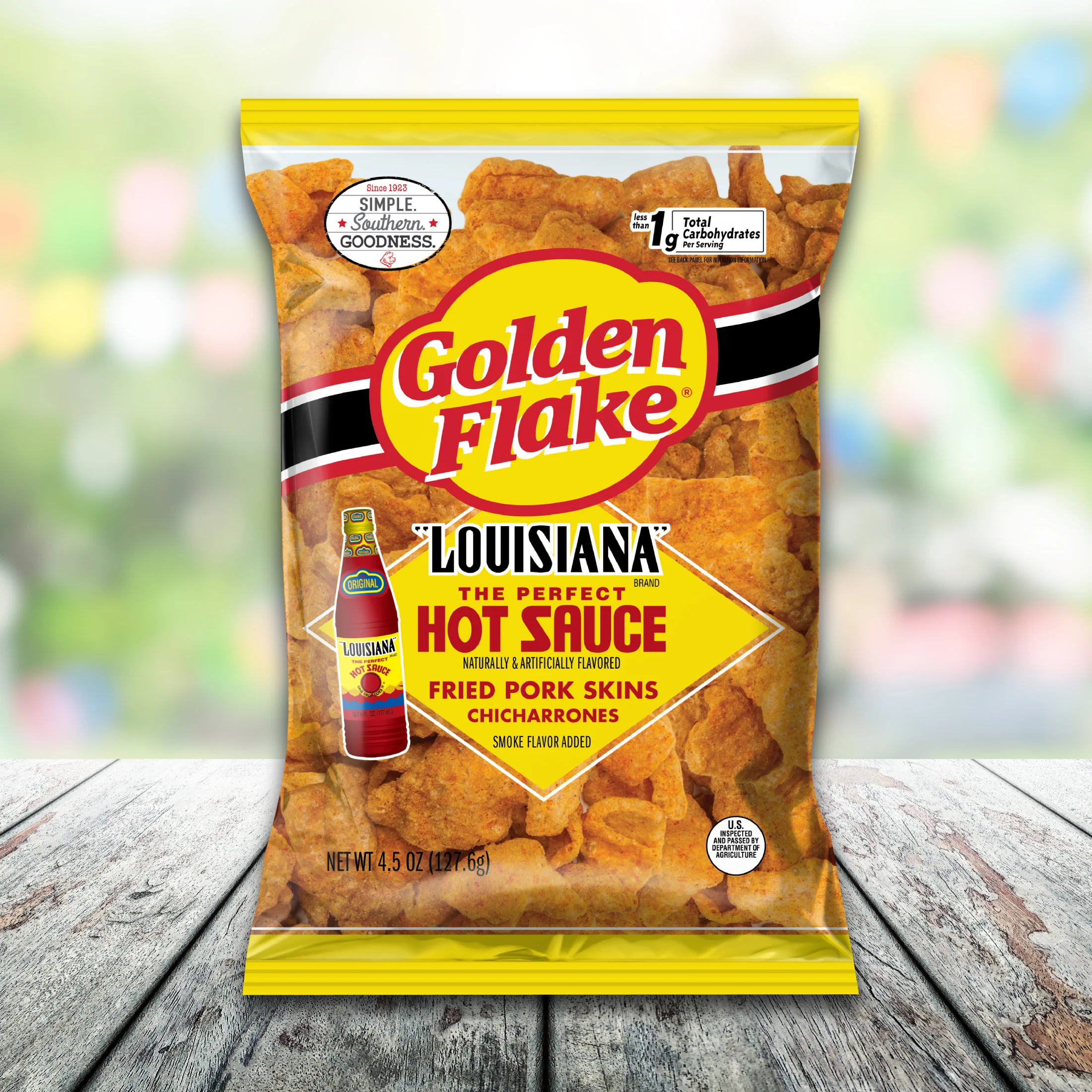 Golden Flake Pork Skins Louisiana Hot Sauce - Image 4