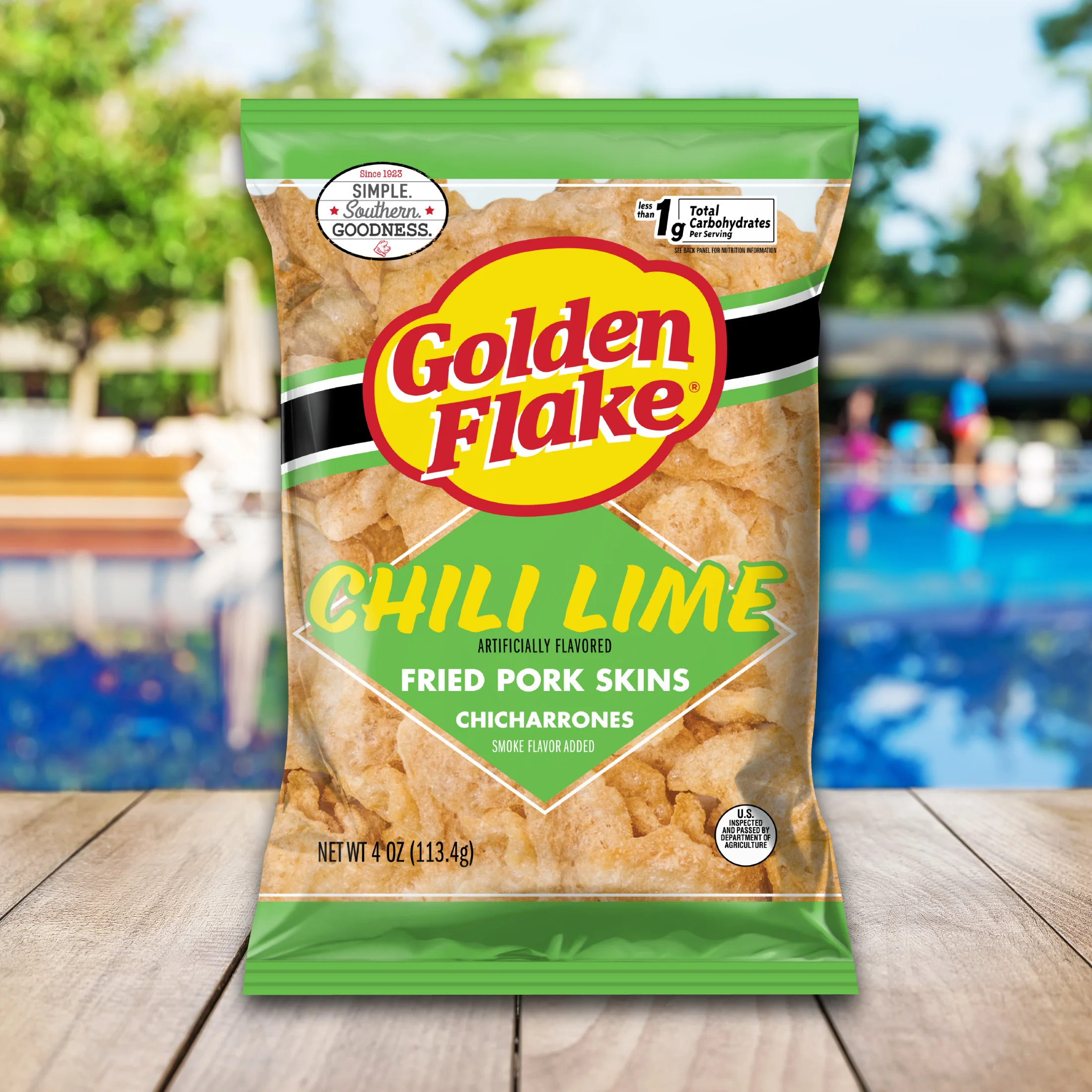 Golden Flake Pork Skins Chili Lime - Image 4