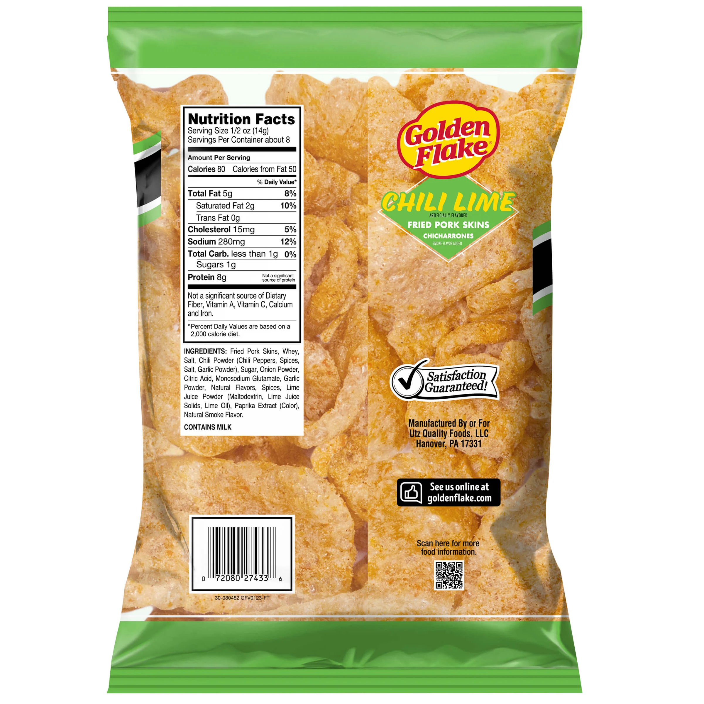 Golden Flake Pork Skins Chili Lime - Image 5