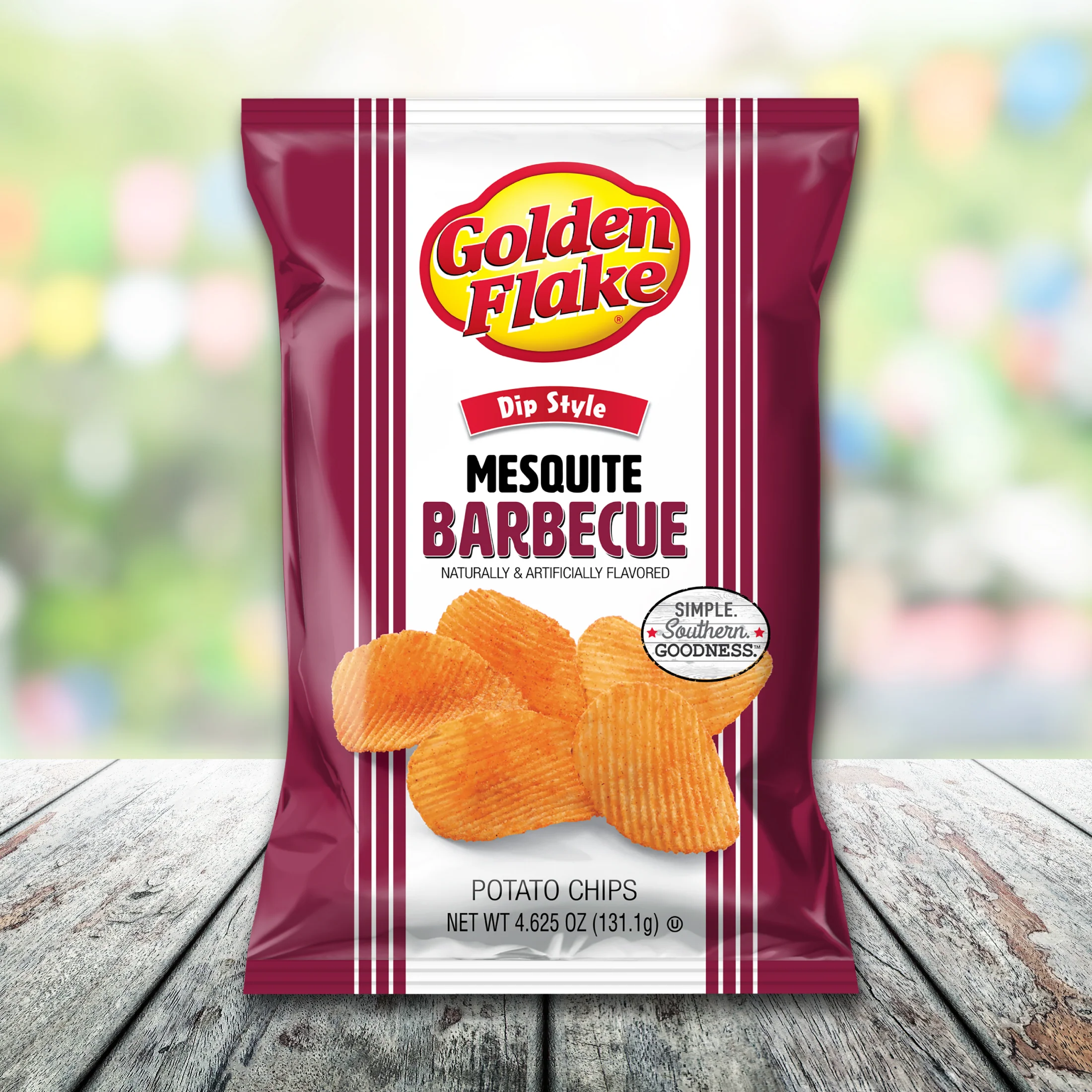 Golden Flake Potato Chips Dip Style Mesquite Barbecue - Image 4