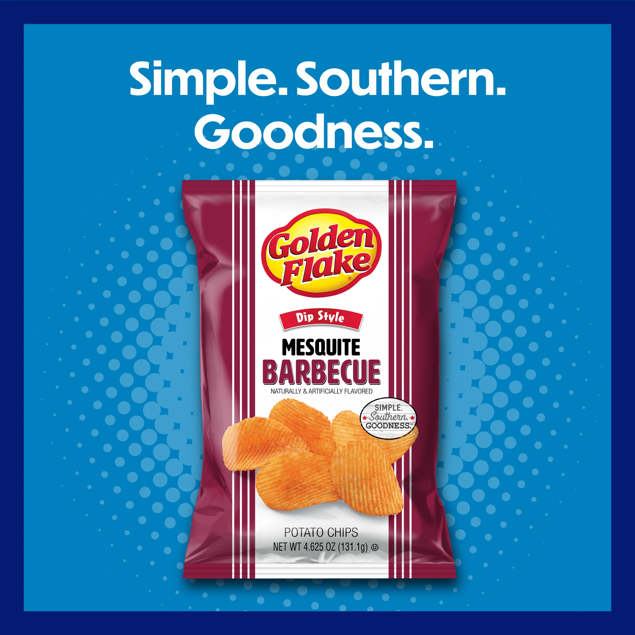 Golden Flake Potato Chips Dip Style Mesquite Barbecue - Image 5