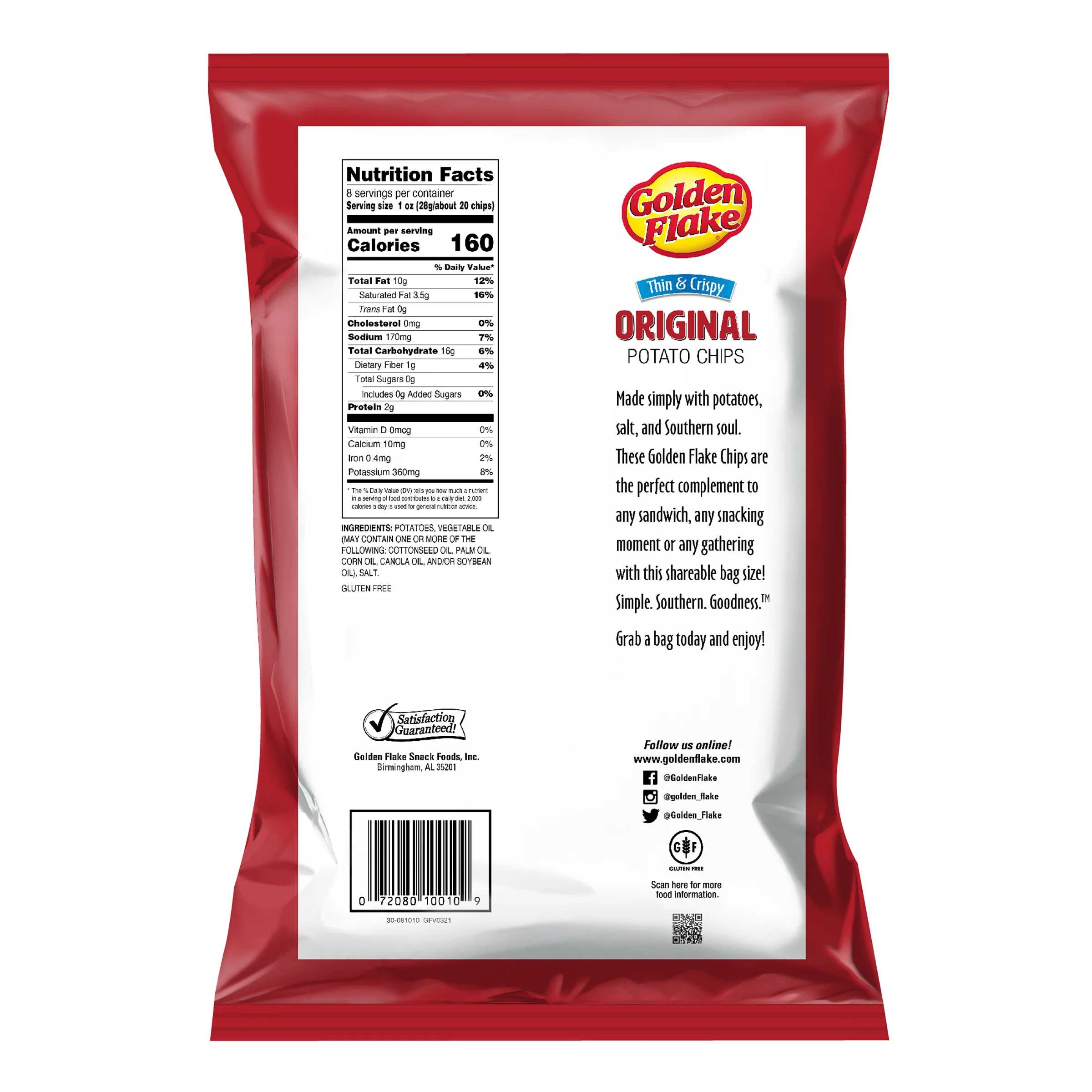 Golden Flake Potato Chips Thin & Crispy Original - Image 5
