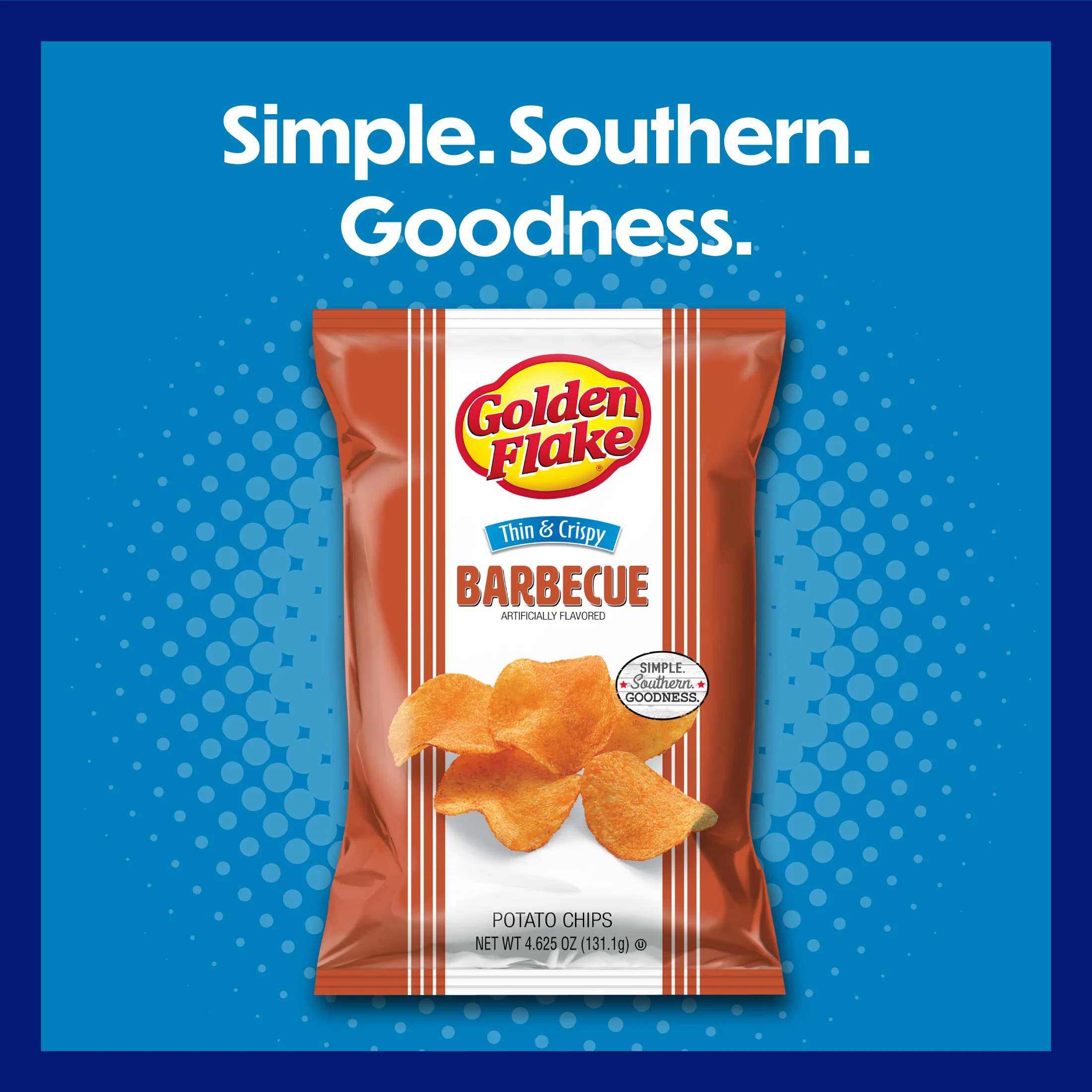 Golden Flake Potato Chips Thin & Crispy Barbecue - Image 4