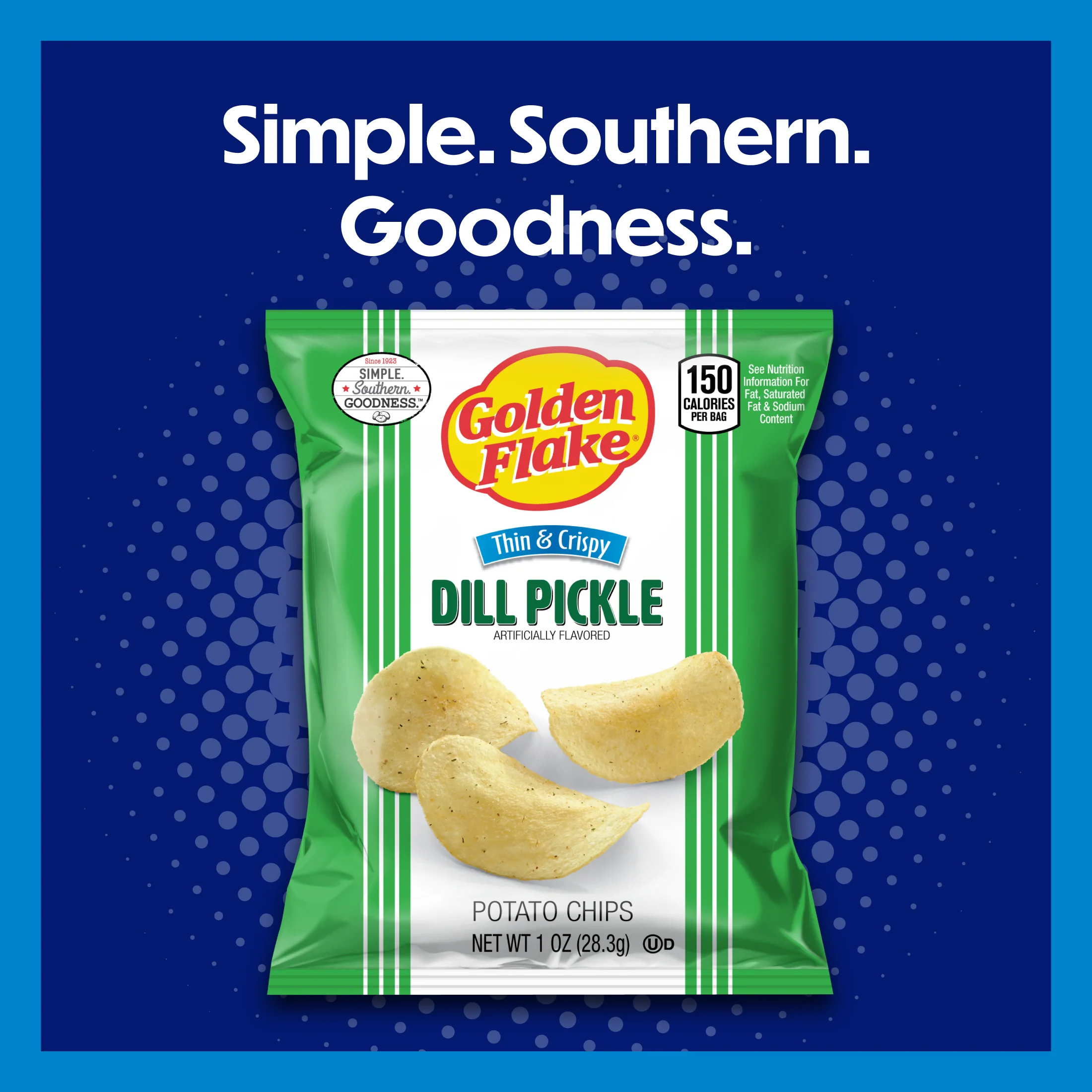 Golden Flake Potato Chips Thin & Crispy Dill Pickle - Image 5