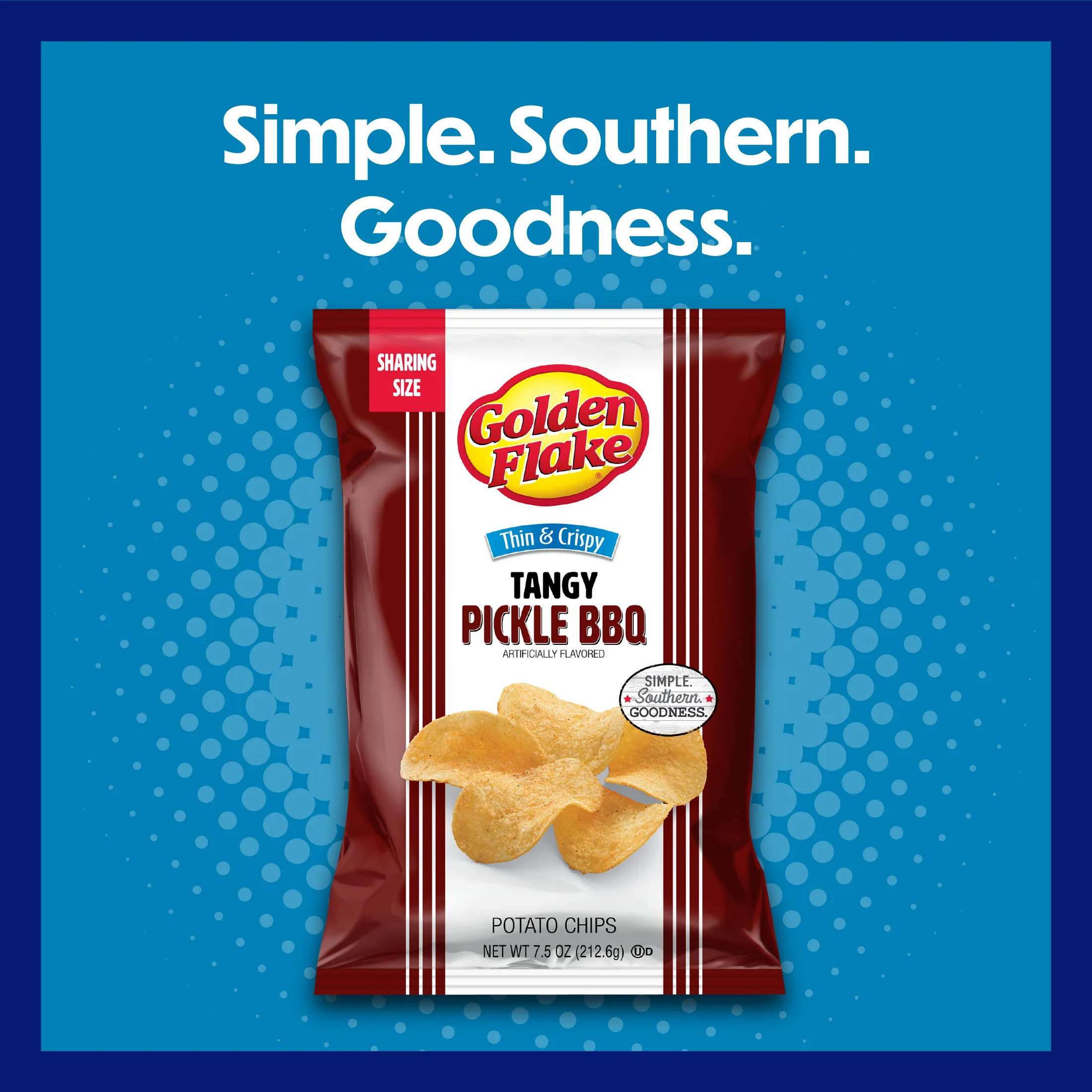 Golden Flake Potato Chips Thin & Crispy Tangy Pickle BBQ - Image 4