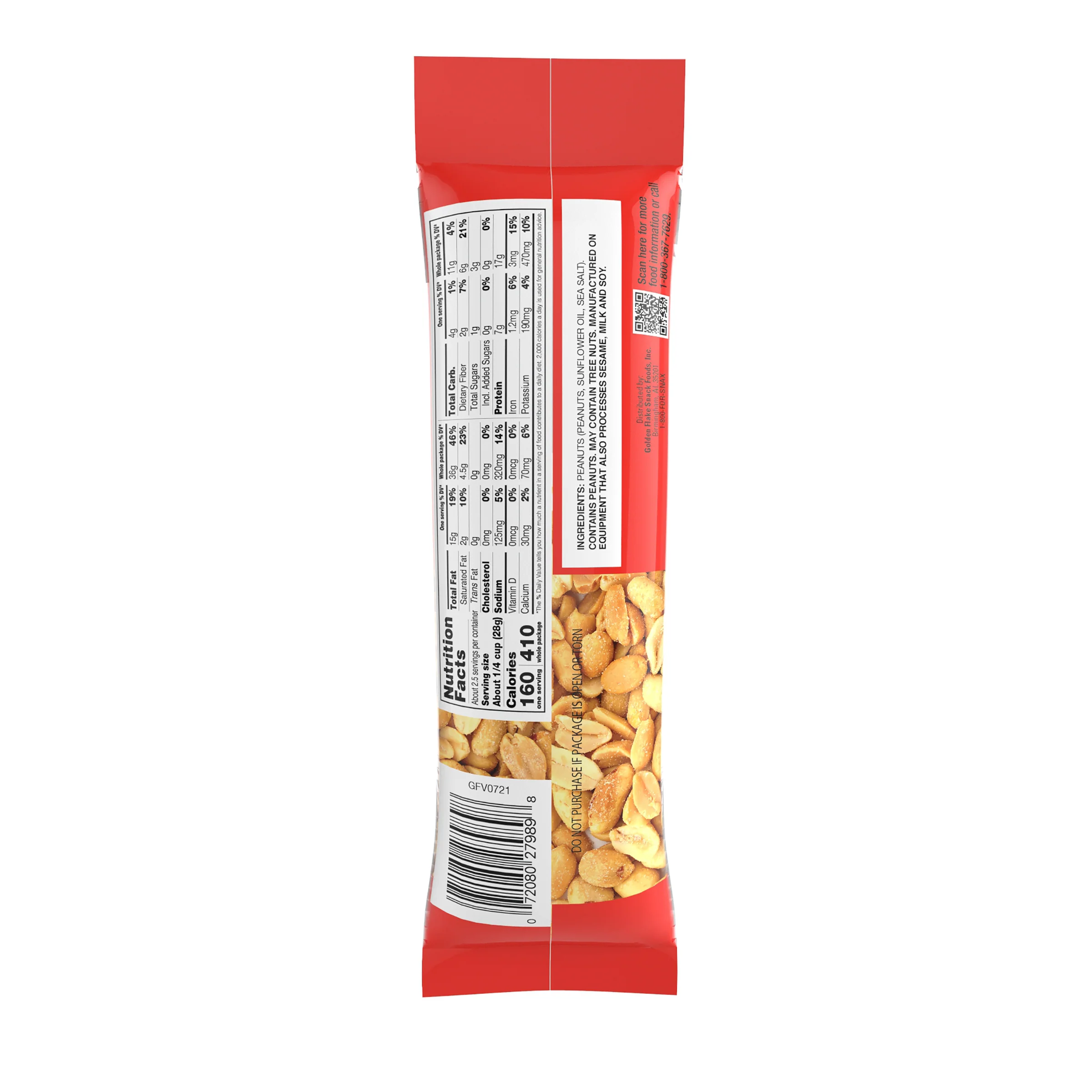 Golden Flake Salted Peanuts – Simple, Satisfying Crunch (2.5oz Bags) - Image 4