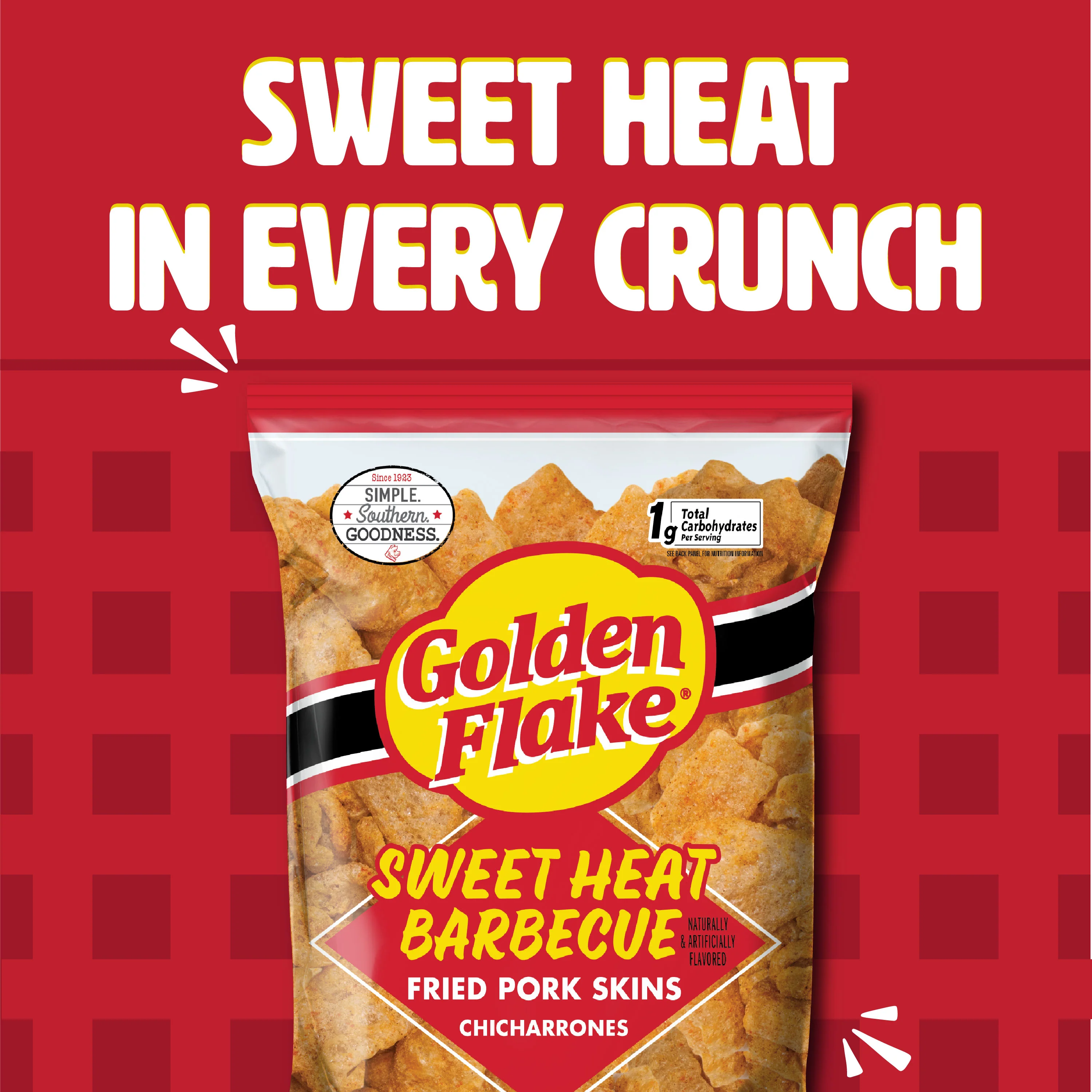 Golden Flake Pork Skins Sweet Heat Barbecue - Image 3