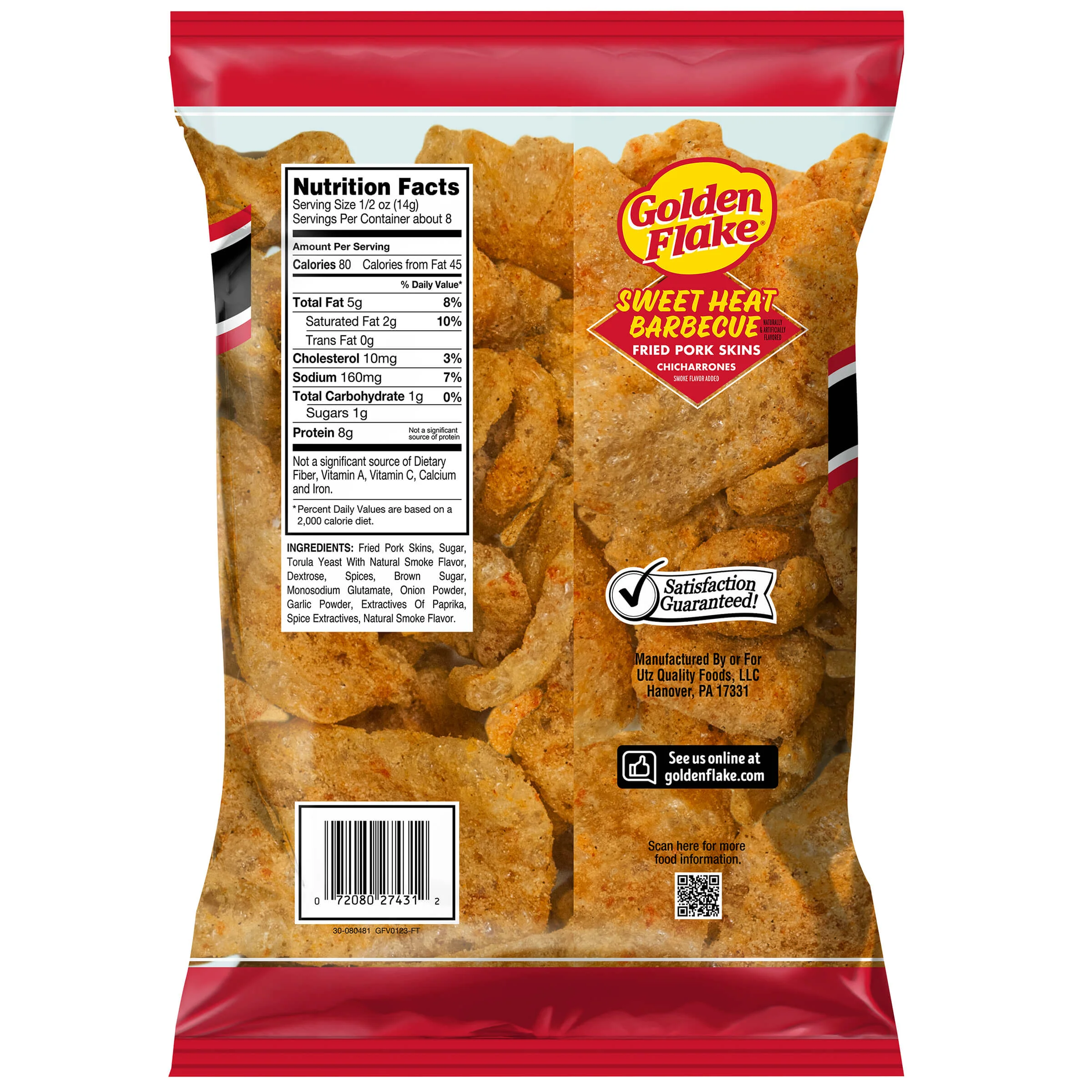 Golden Flake Pork Skins Sweet Heat Barbecue - Image 6