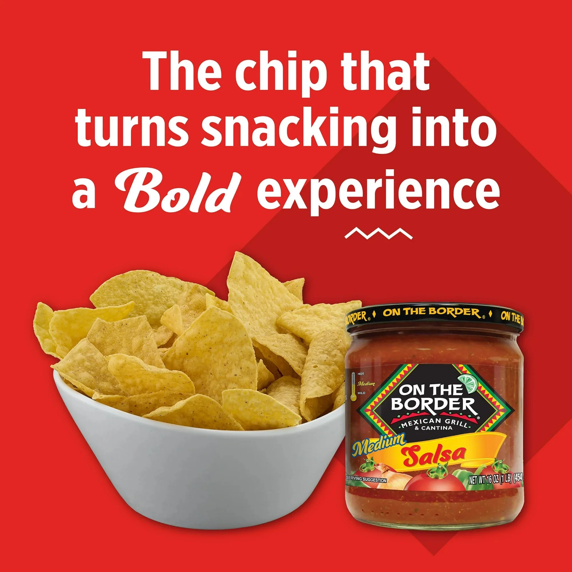 On The Border Roasted Garlic & Mexican Herb Tortilla Chips - Image 3