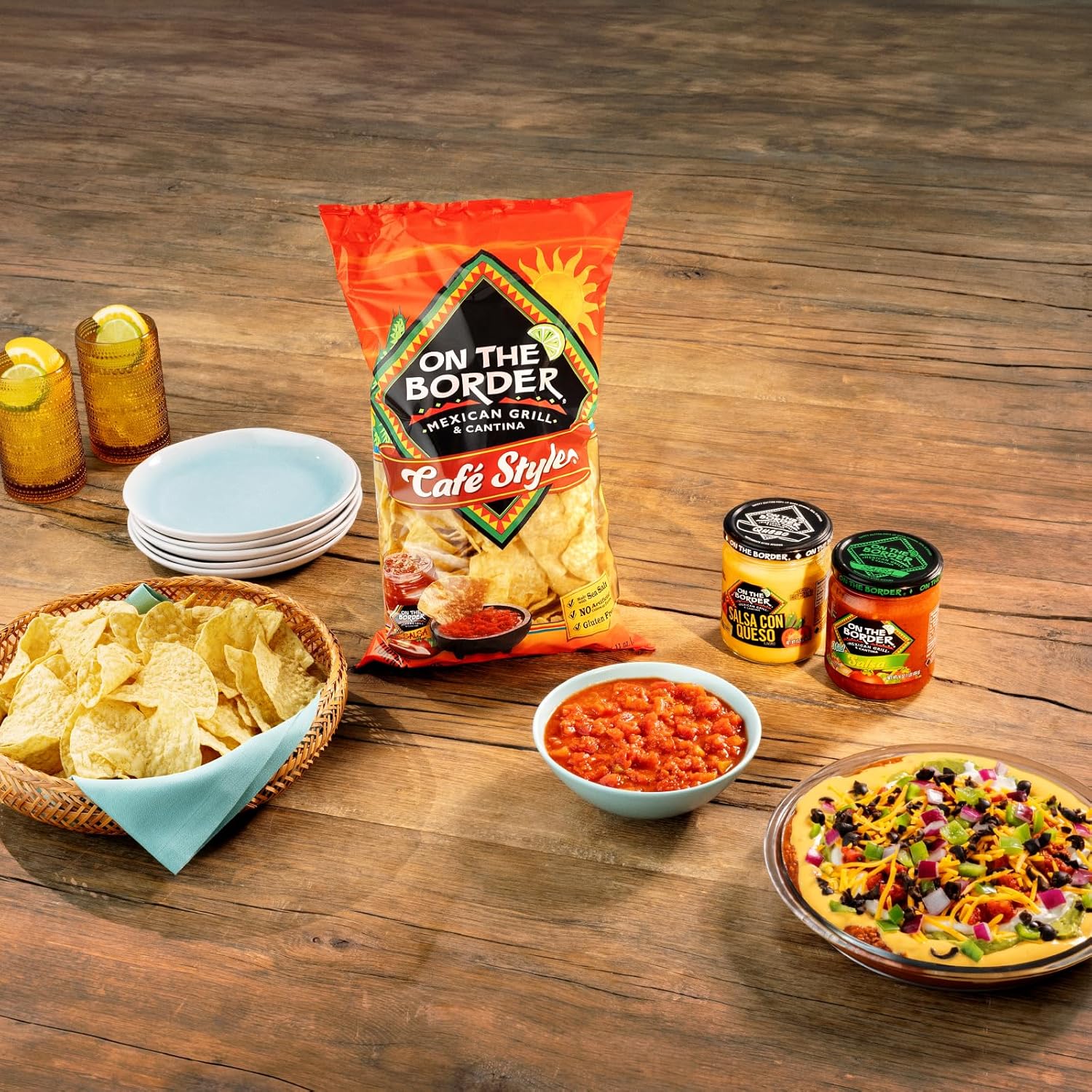 On The Border Tortilla Chips Café Style - Image 3