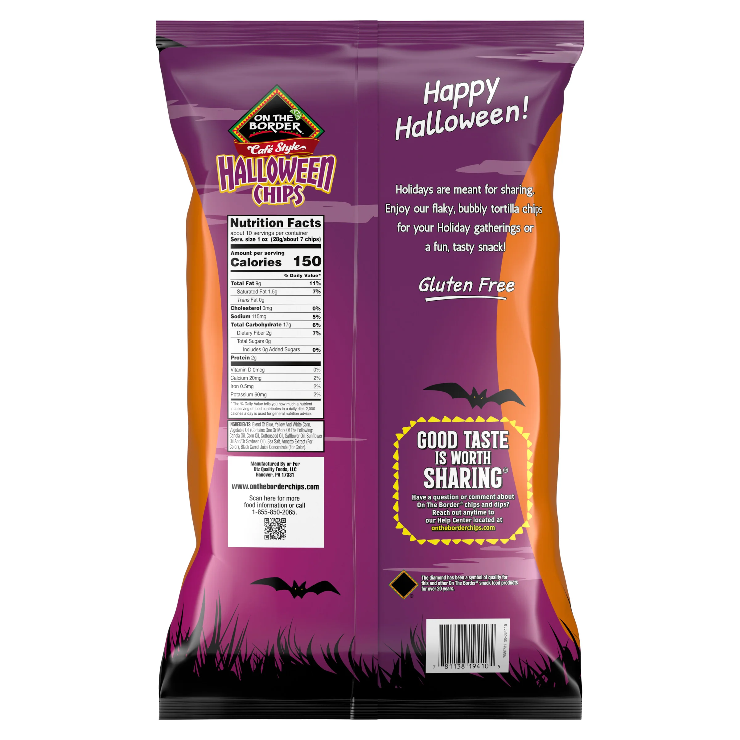 On The Border Halloween Tortilla Chips Café Style - Image 7