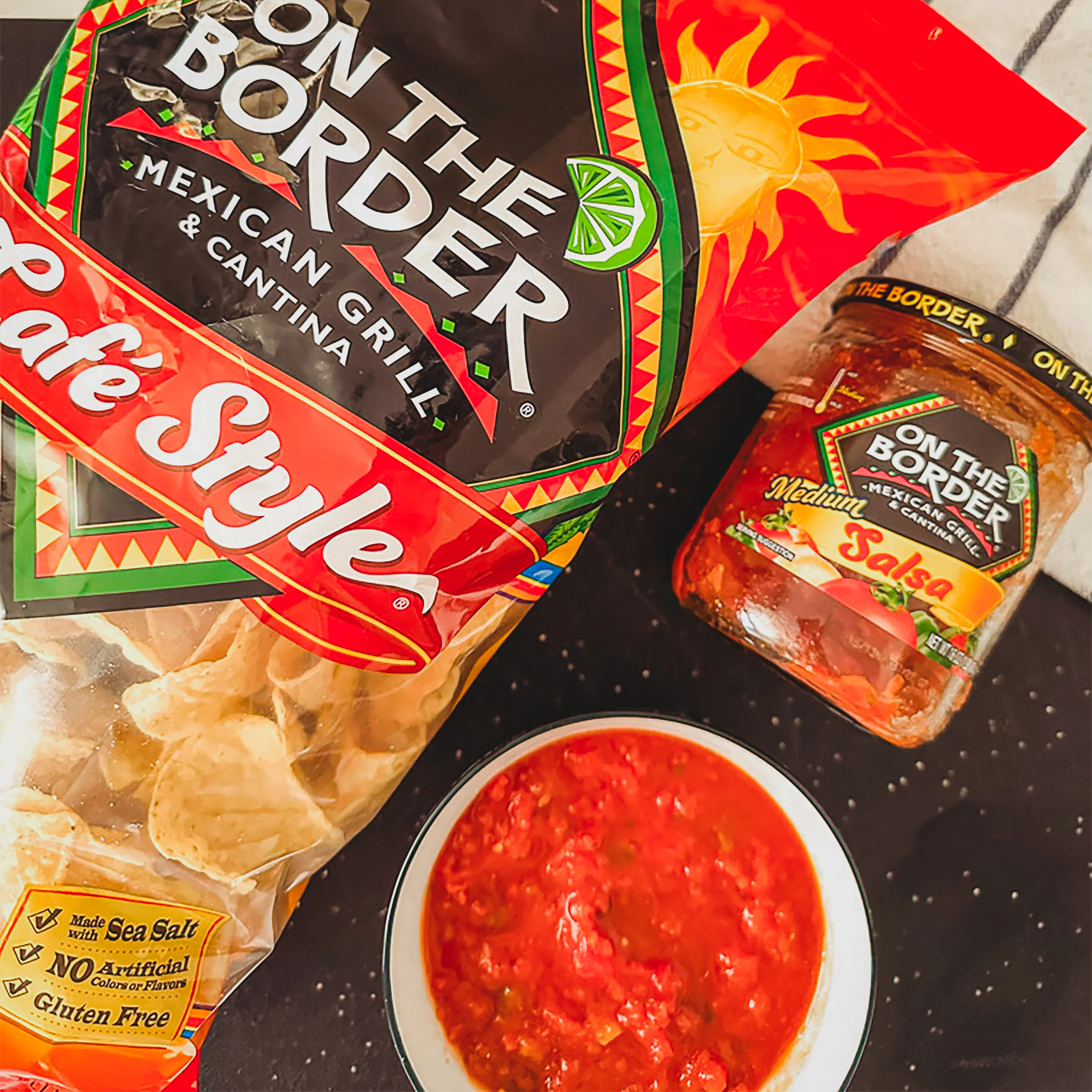 On The Border Party Starter Bundle — 2 Classic Café Style Chips + Medium Salsa + Monterey Jack Queso - Image 8