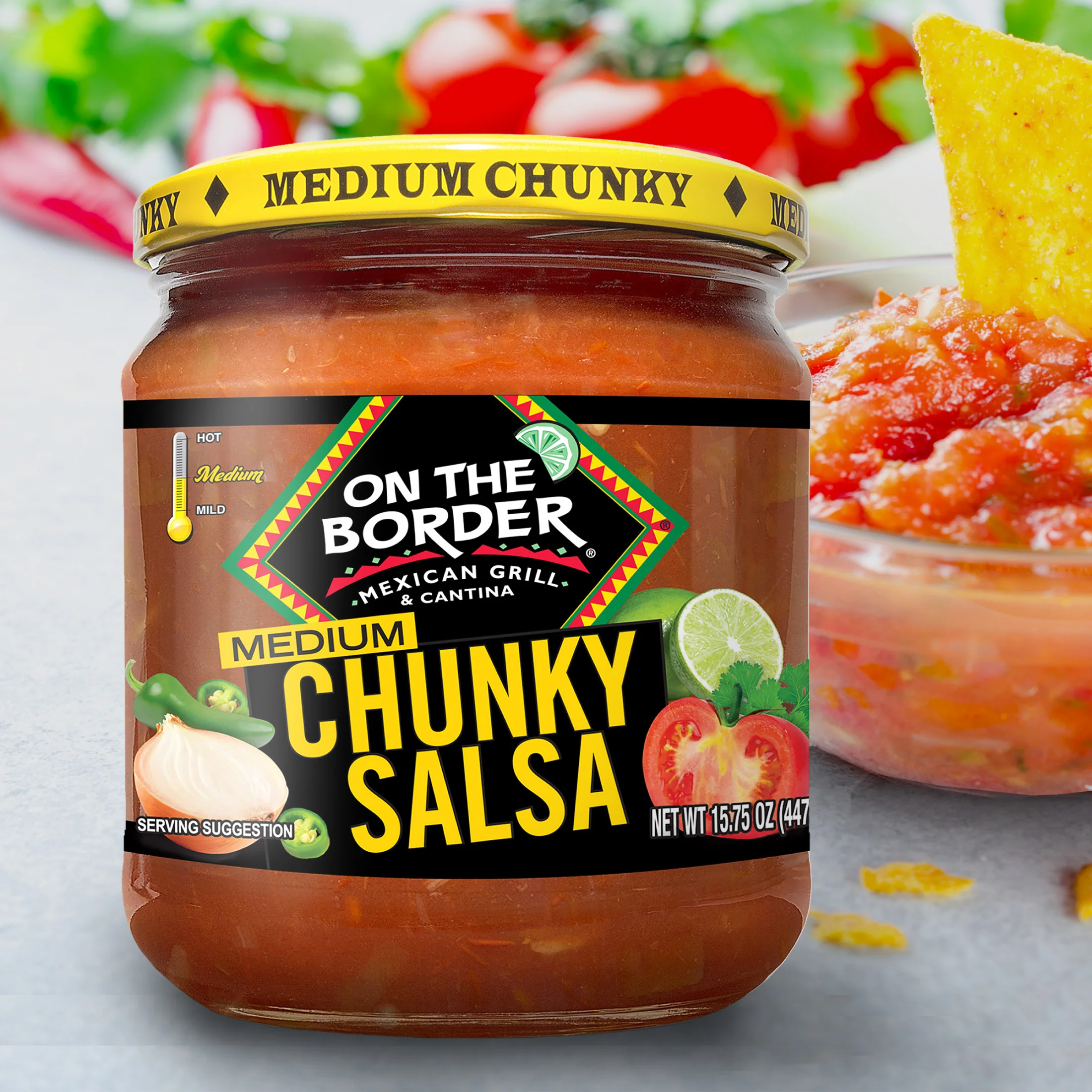 On The Border Salsa Chunky Medium - Image 5