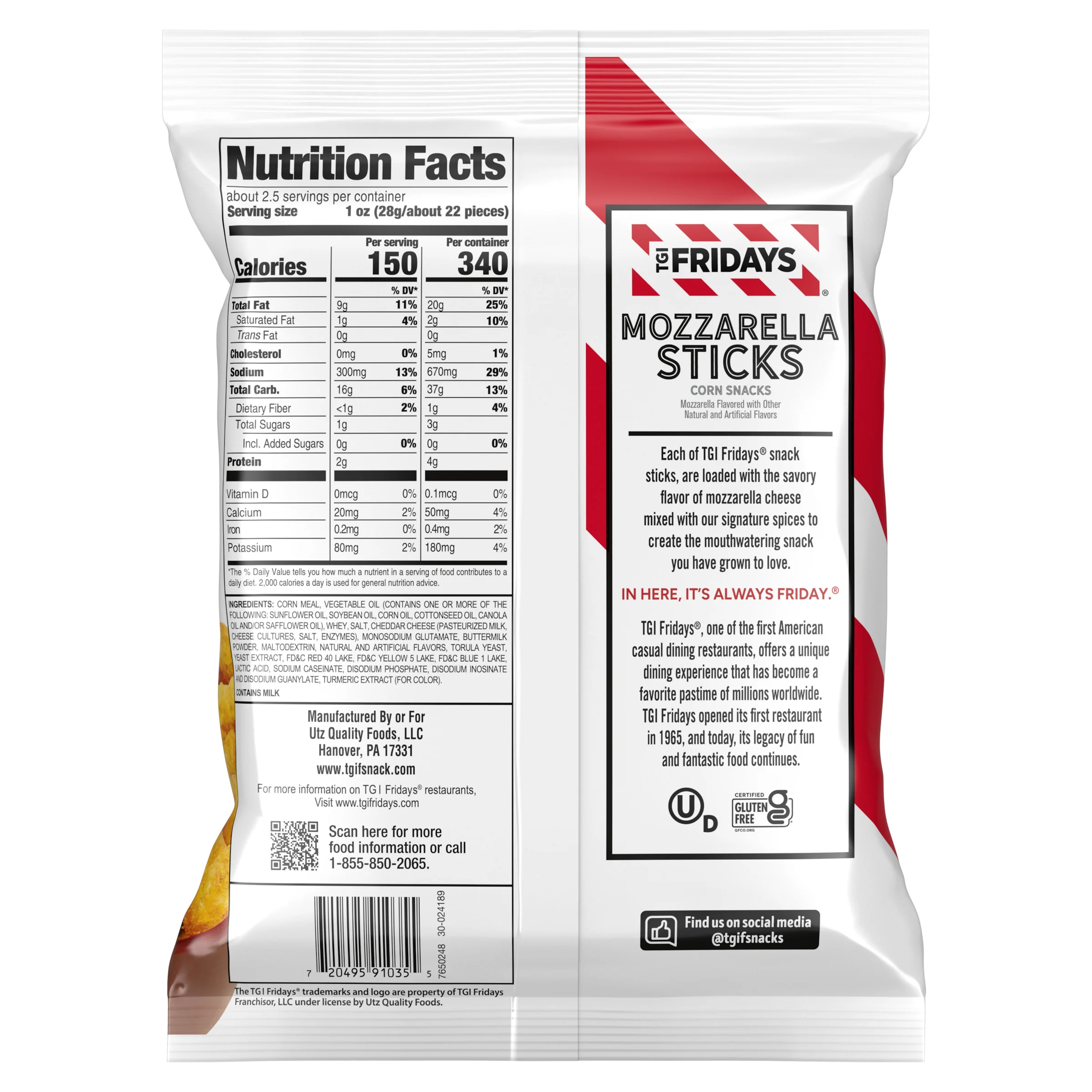 TGI Fridays Mozzarella Sticks - Image 3