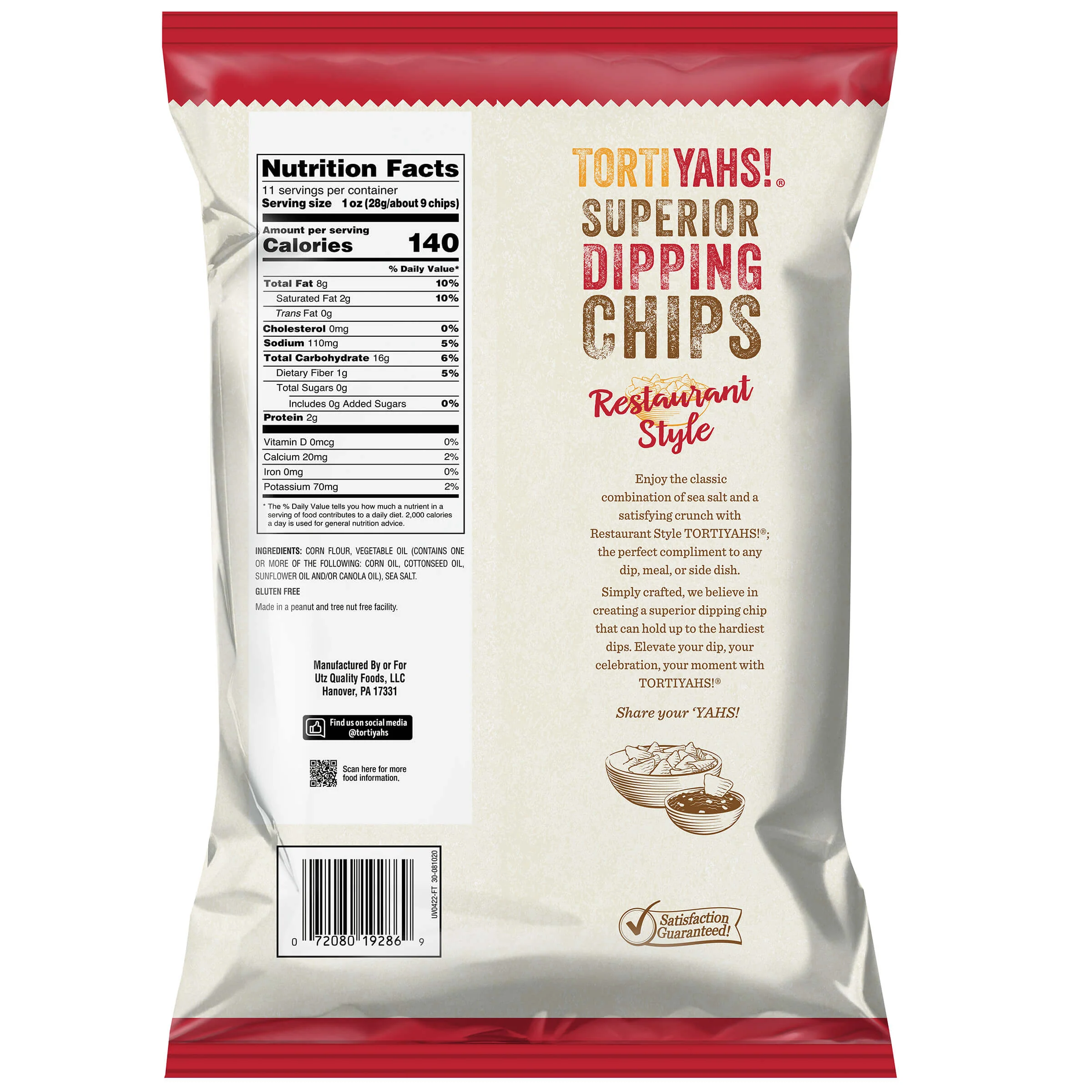 TORTIYAHS!® Superior Dipping Chips Restaurant Style Sea Salt - Image 7
