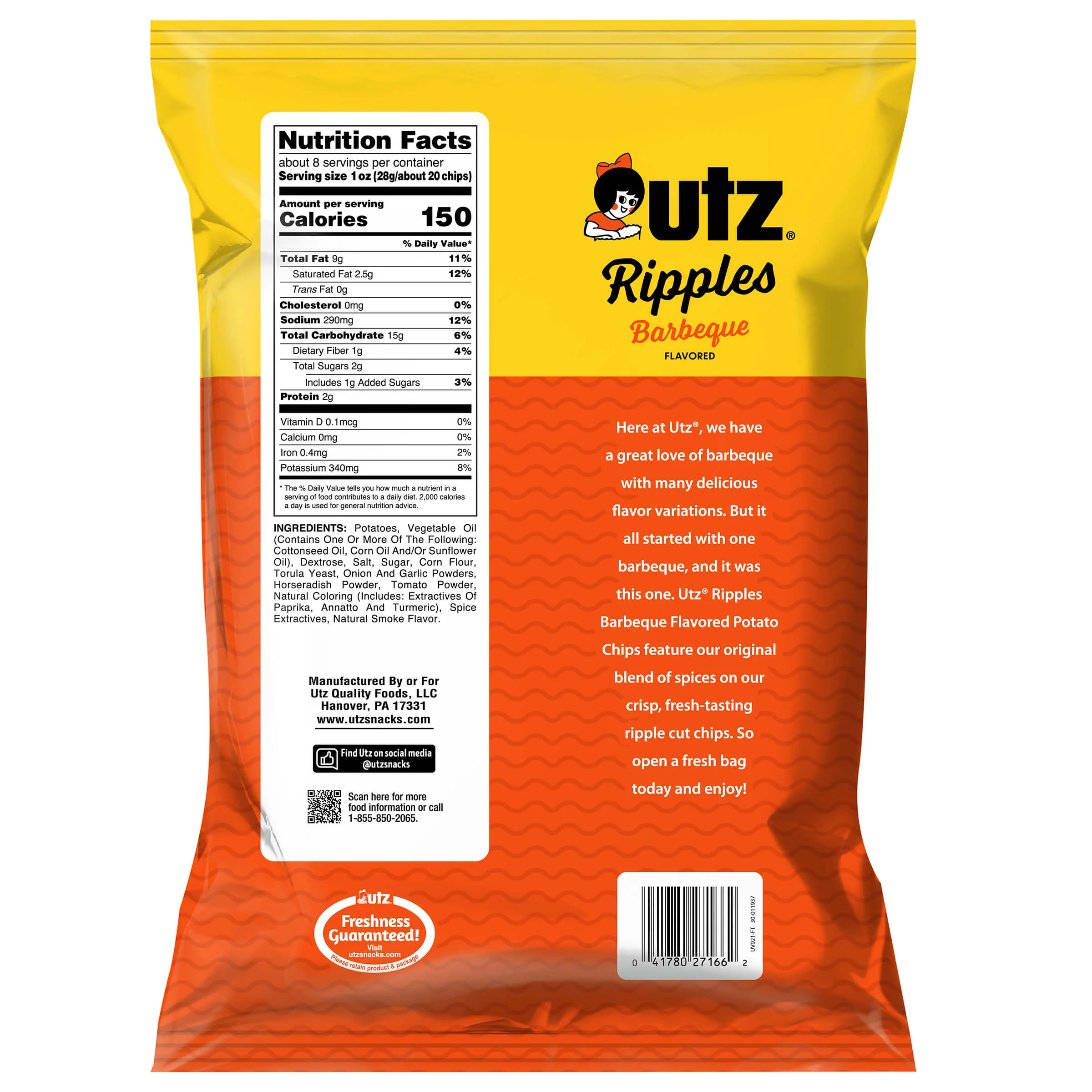 Utz® Barbeque Ripples Potato Chips - Image 5