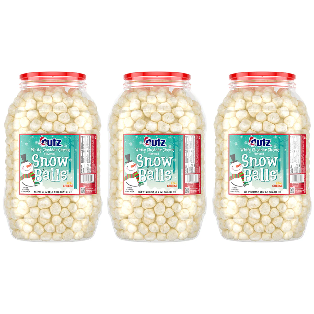 Utz White Cheddar Snow Balls Barrel - Image 4