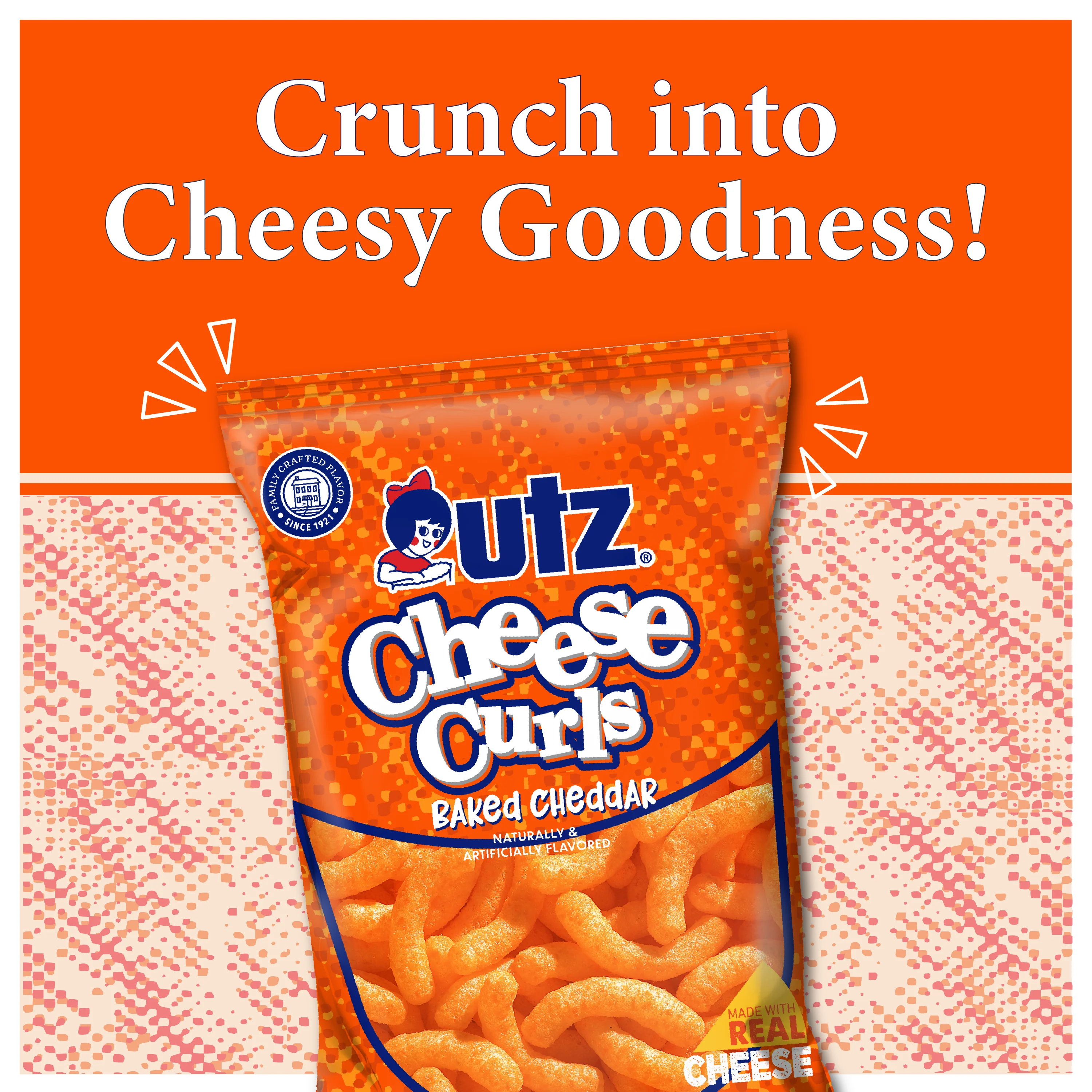 Utz Cheese Curls Cheddar - Image 3