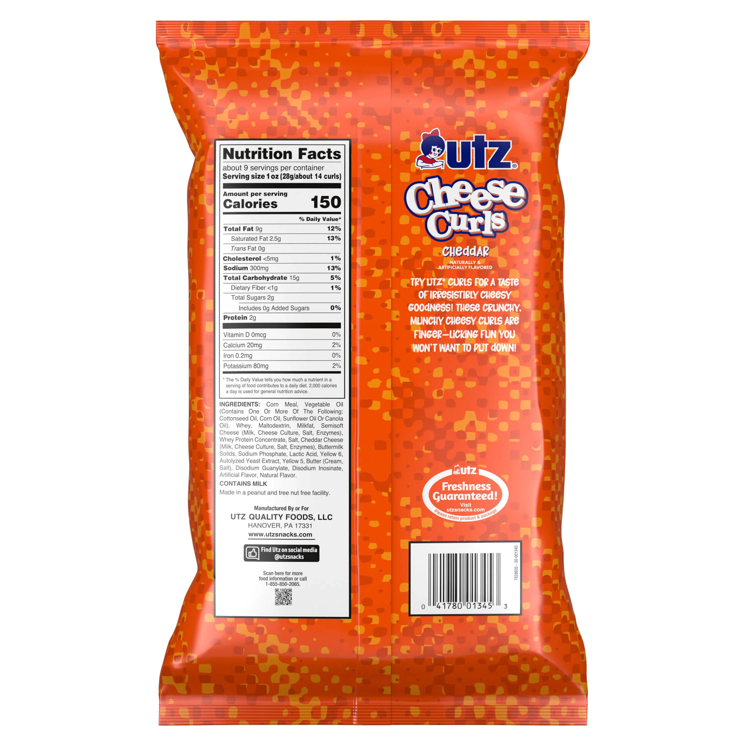 Utz Cheese Curls Cheddar - Image 6