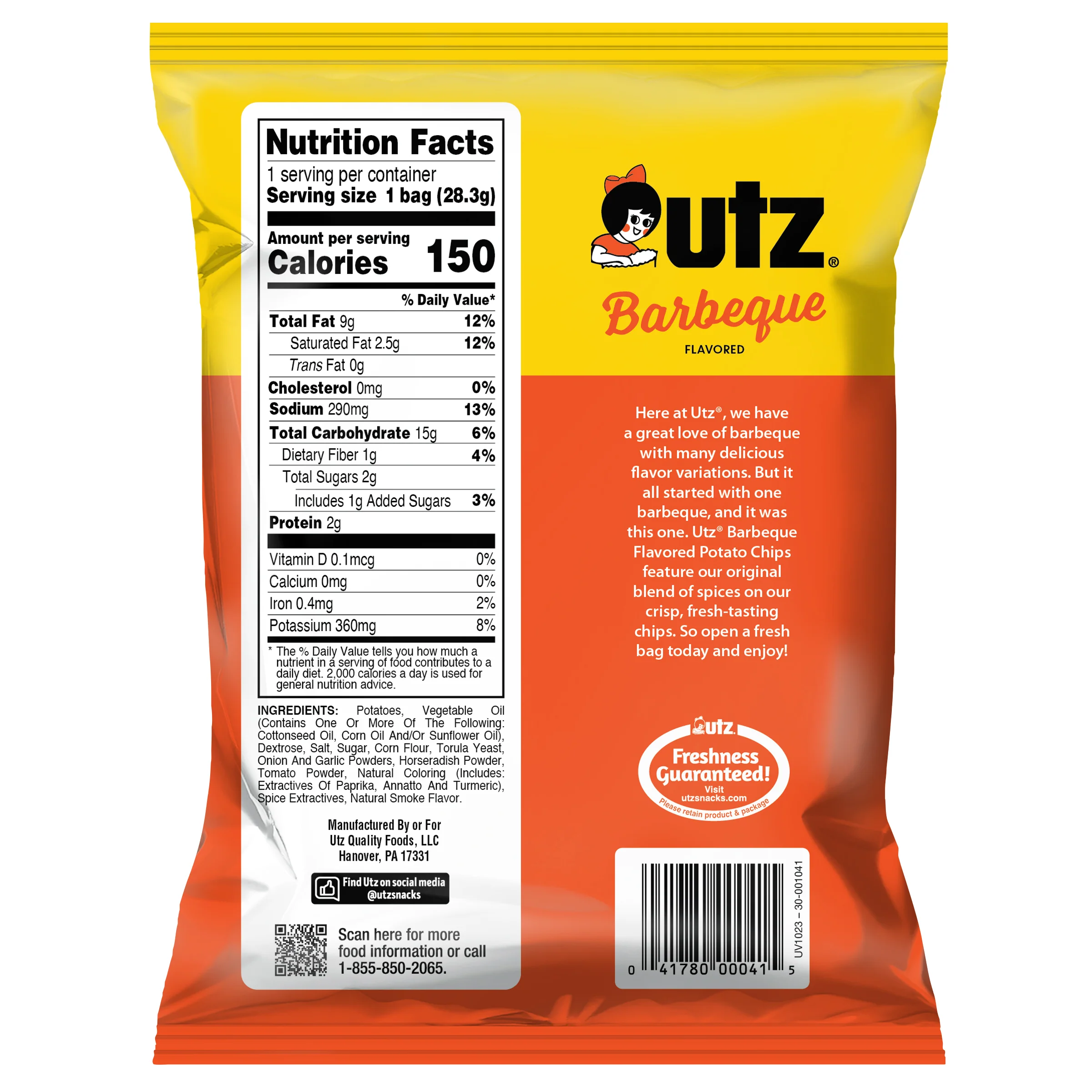 Utz Barbeque Potato Chips - Image 3