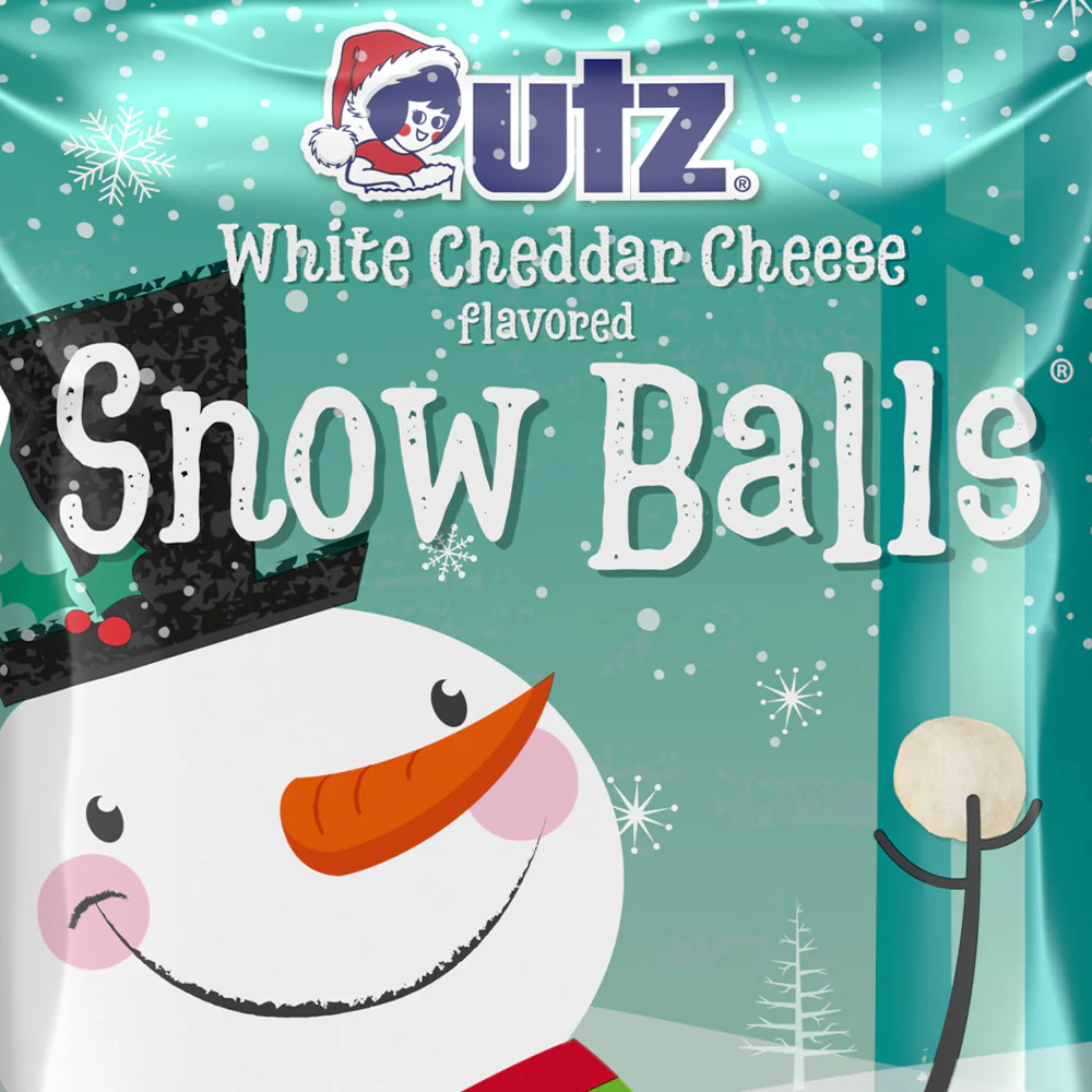 Utz White Cheddar Snow Balls Barrel - Image 3