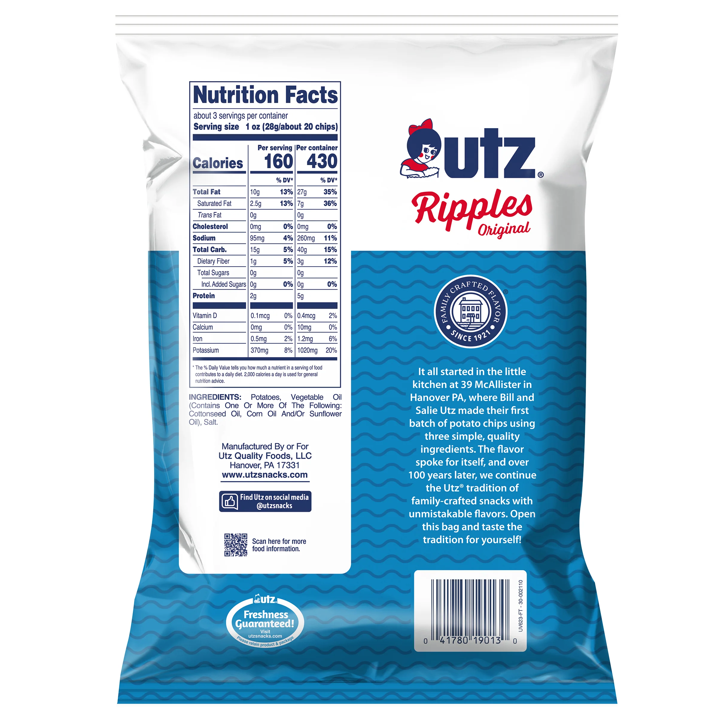 Utz Ripples Original Potato Chips - Image 7