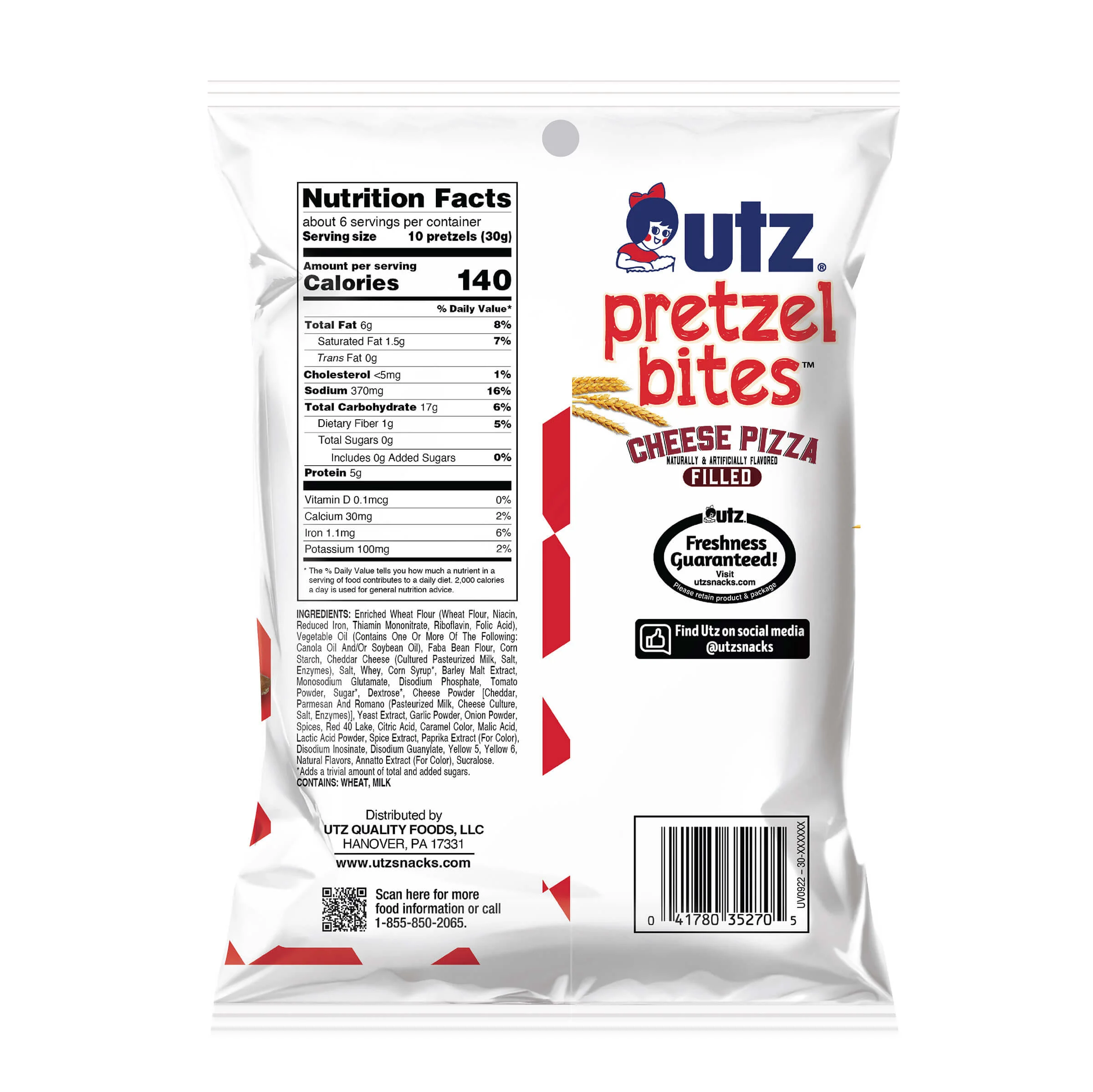 Utz Pretzels Bites Cheese Pizza - Image 4