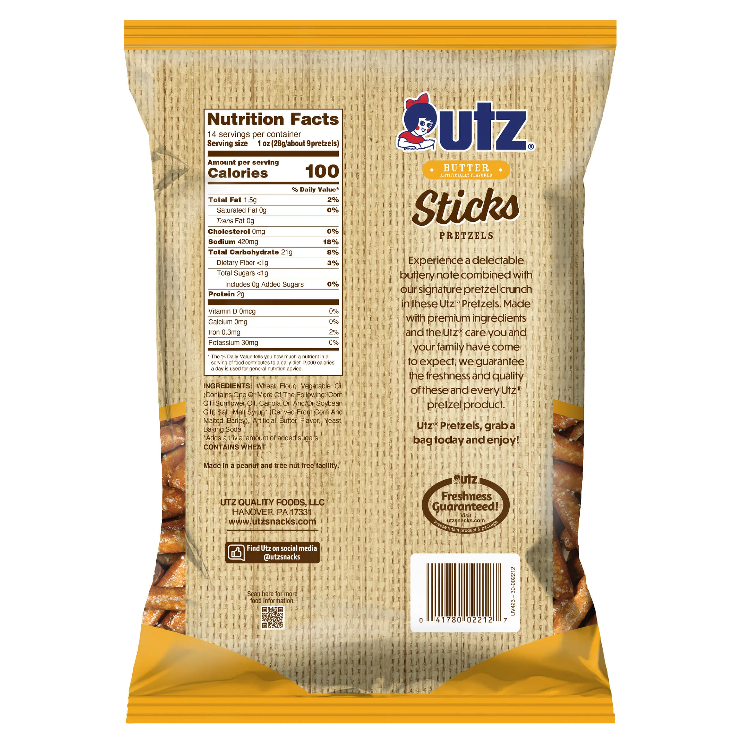 Utz Pretzels Butter Sticks - Image 5