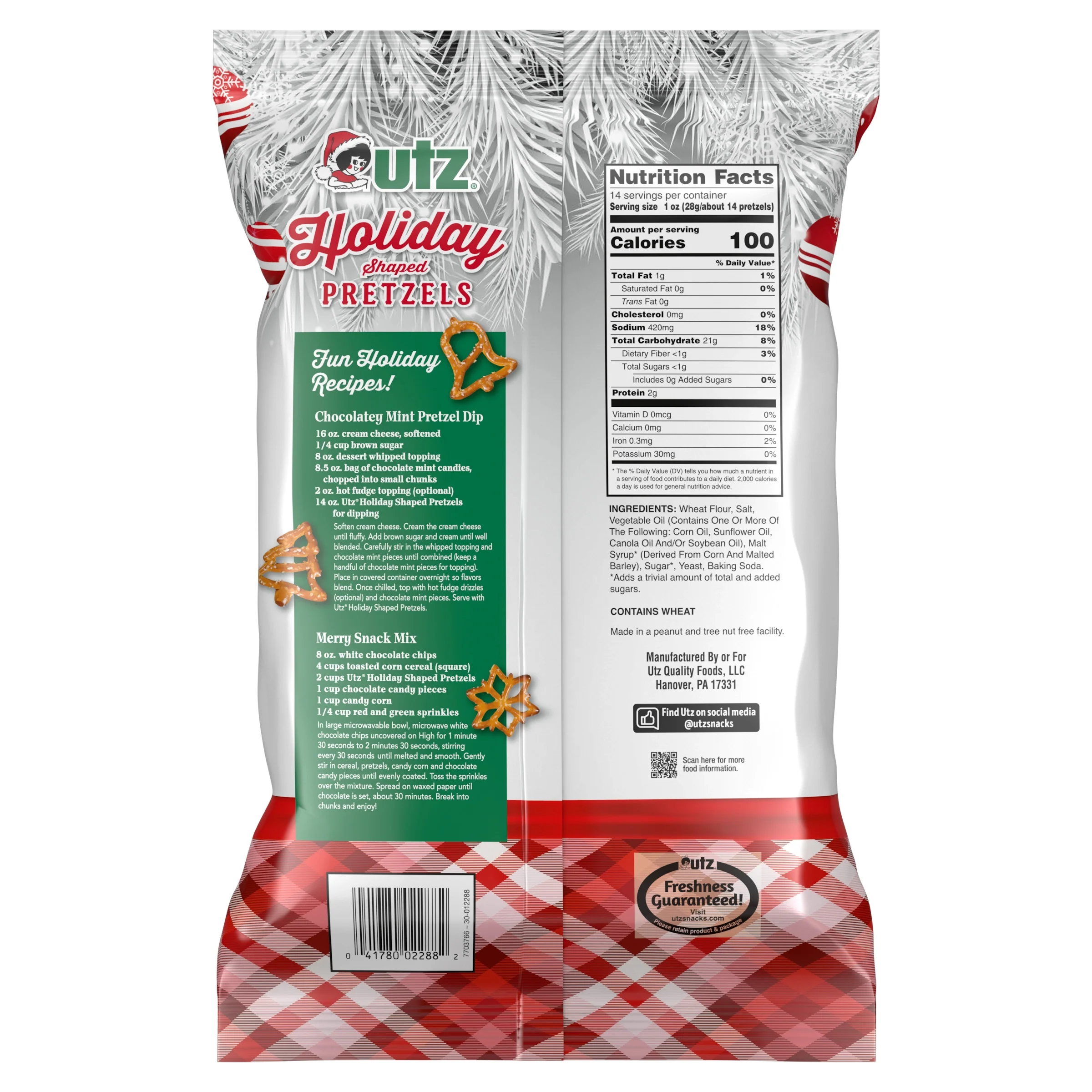 Utz Pretzels Holiday Shapes 14oz - Image 2