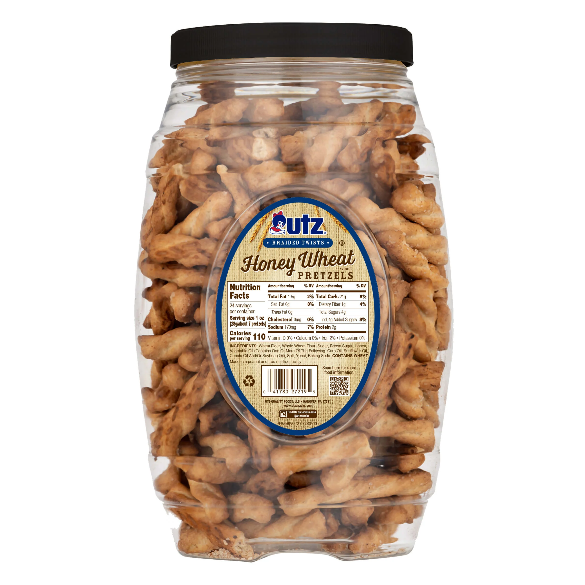 Utz Honey Wheat Braided Twists Pretzels - Image 7