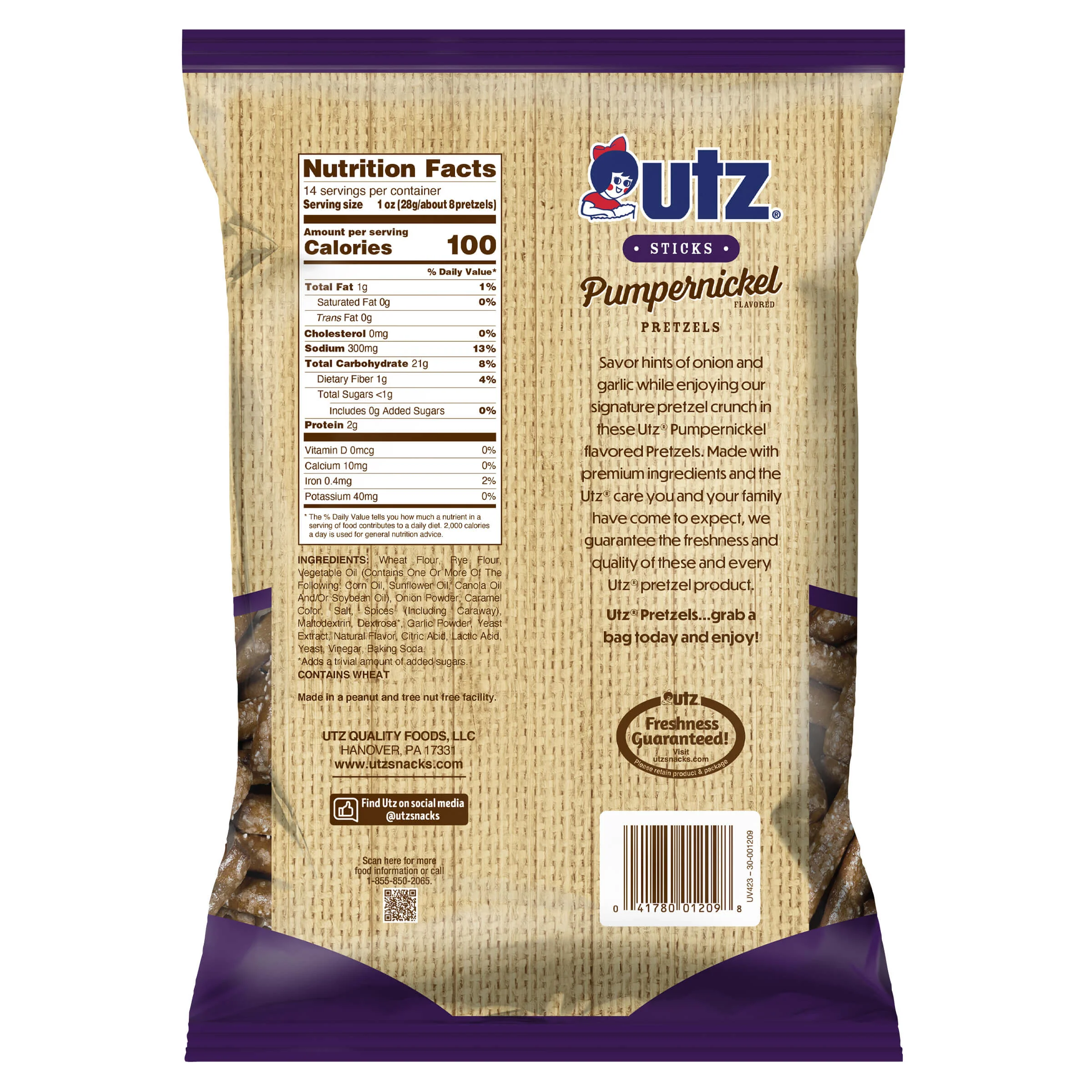 Utz Sticks Pumpernickel Pretzels - Image 4