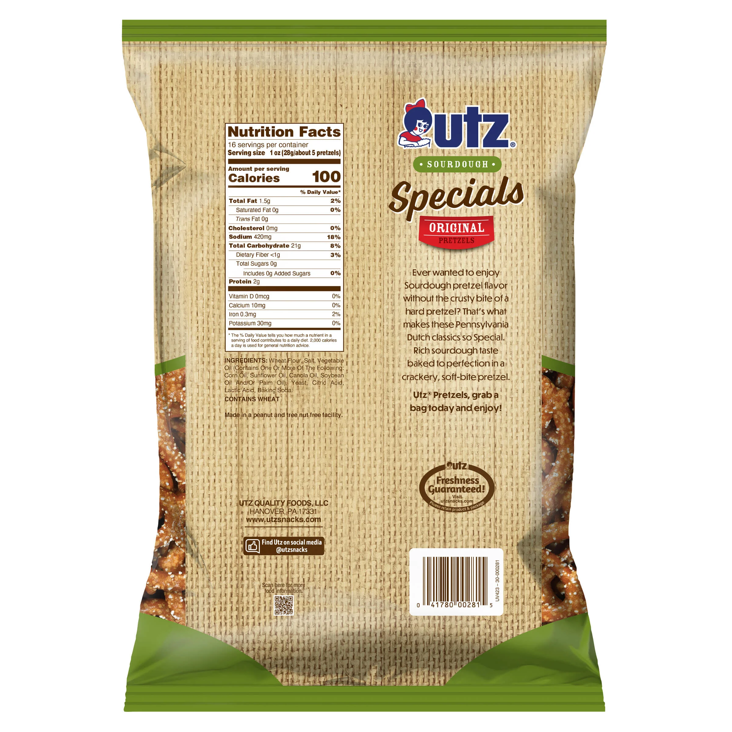 Utz Pretzels Sourdough Specials Original - Image 7