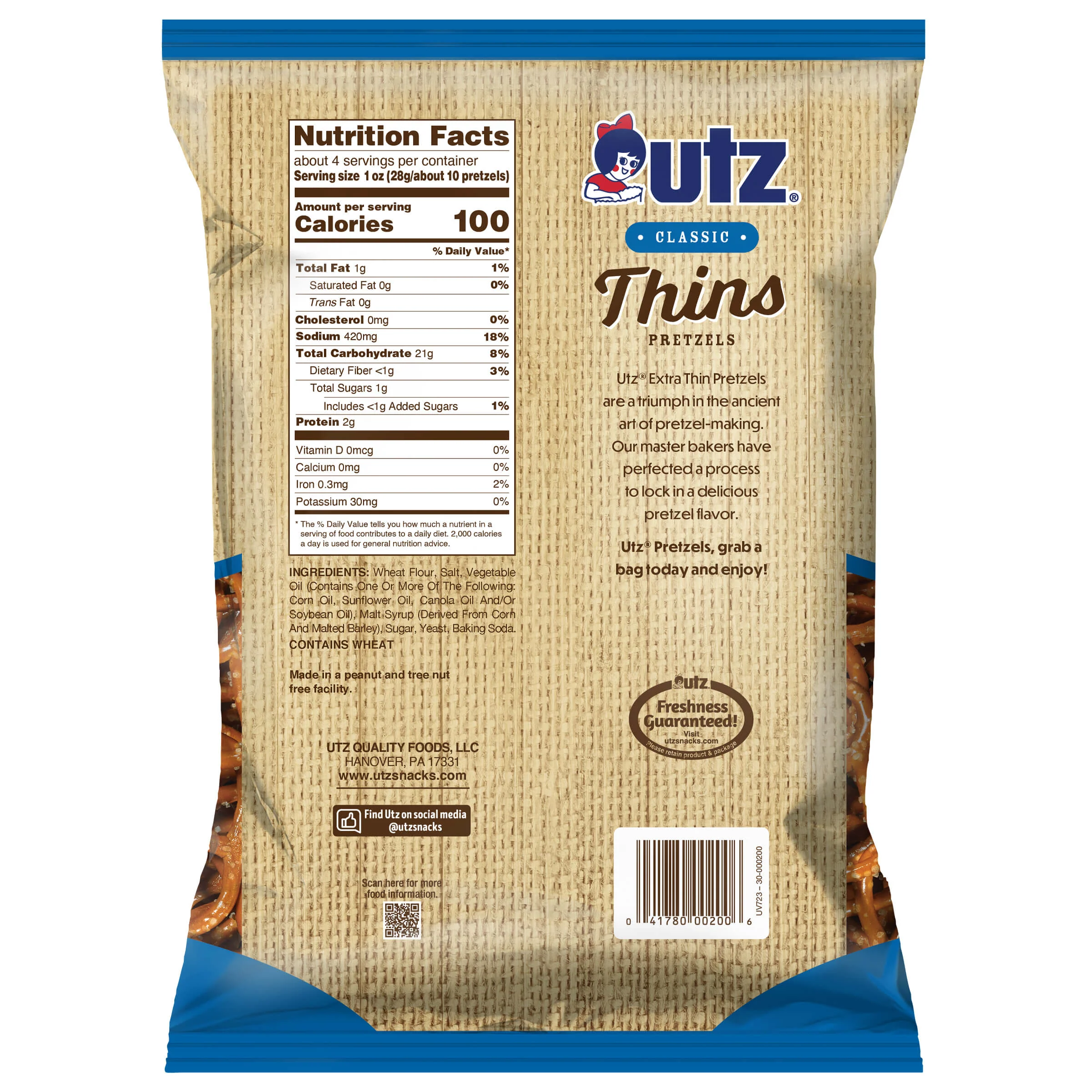 Utz Classic Thins Pretzels - Image 8